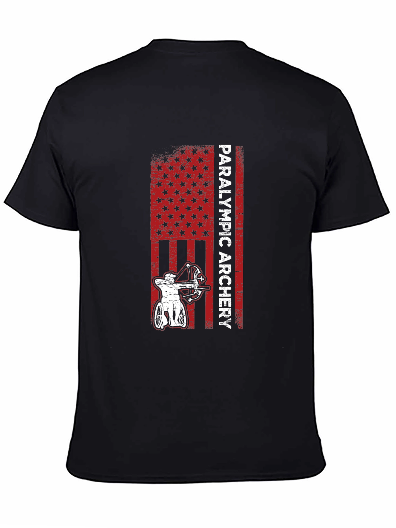 Paralympic Archery T-Shirt - Patriotic USA Design