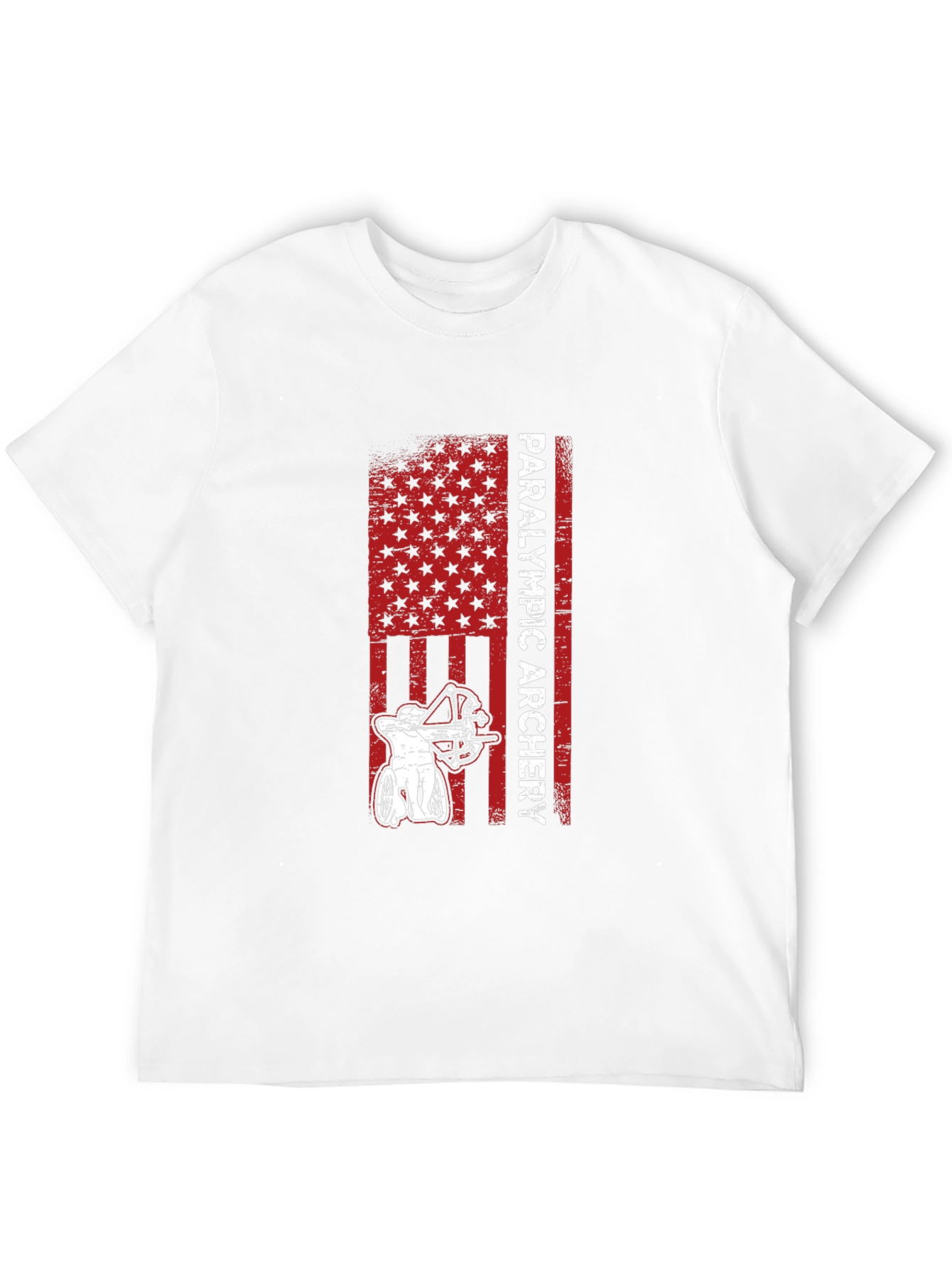 Paralympic Archery T-Shirt - Patriotic USA Design