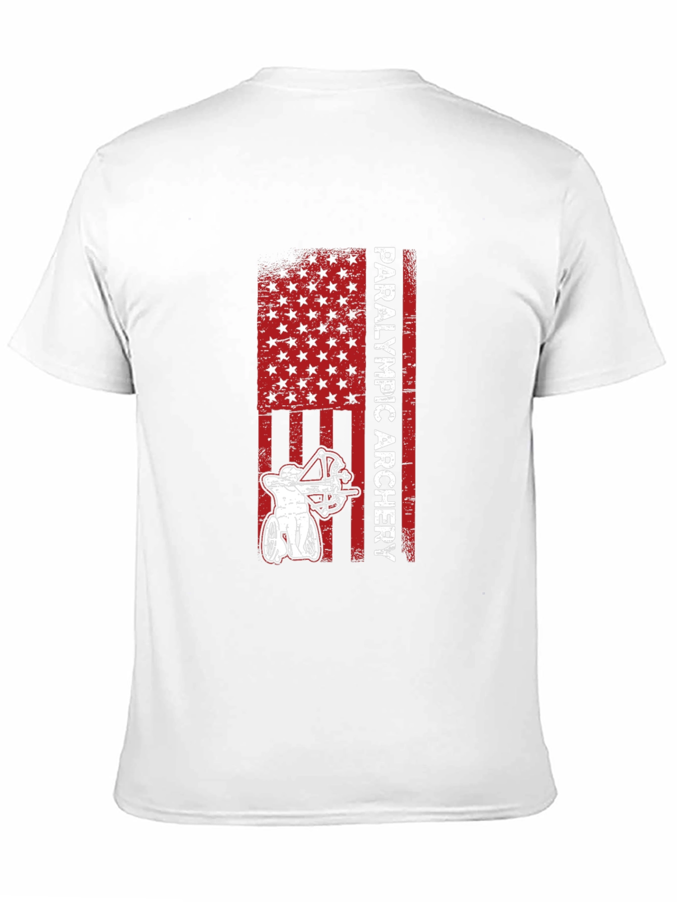 Paralympic Archery T-Shirt - Patriotic USA Design