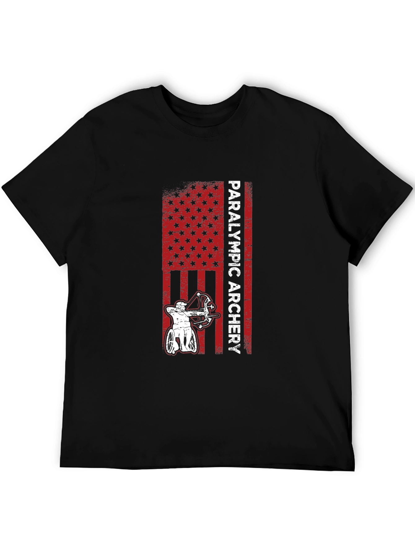 Paralympic Archery T-Shirt - Patriotic USA Design