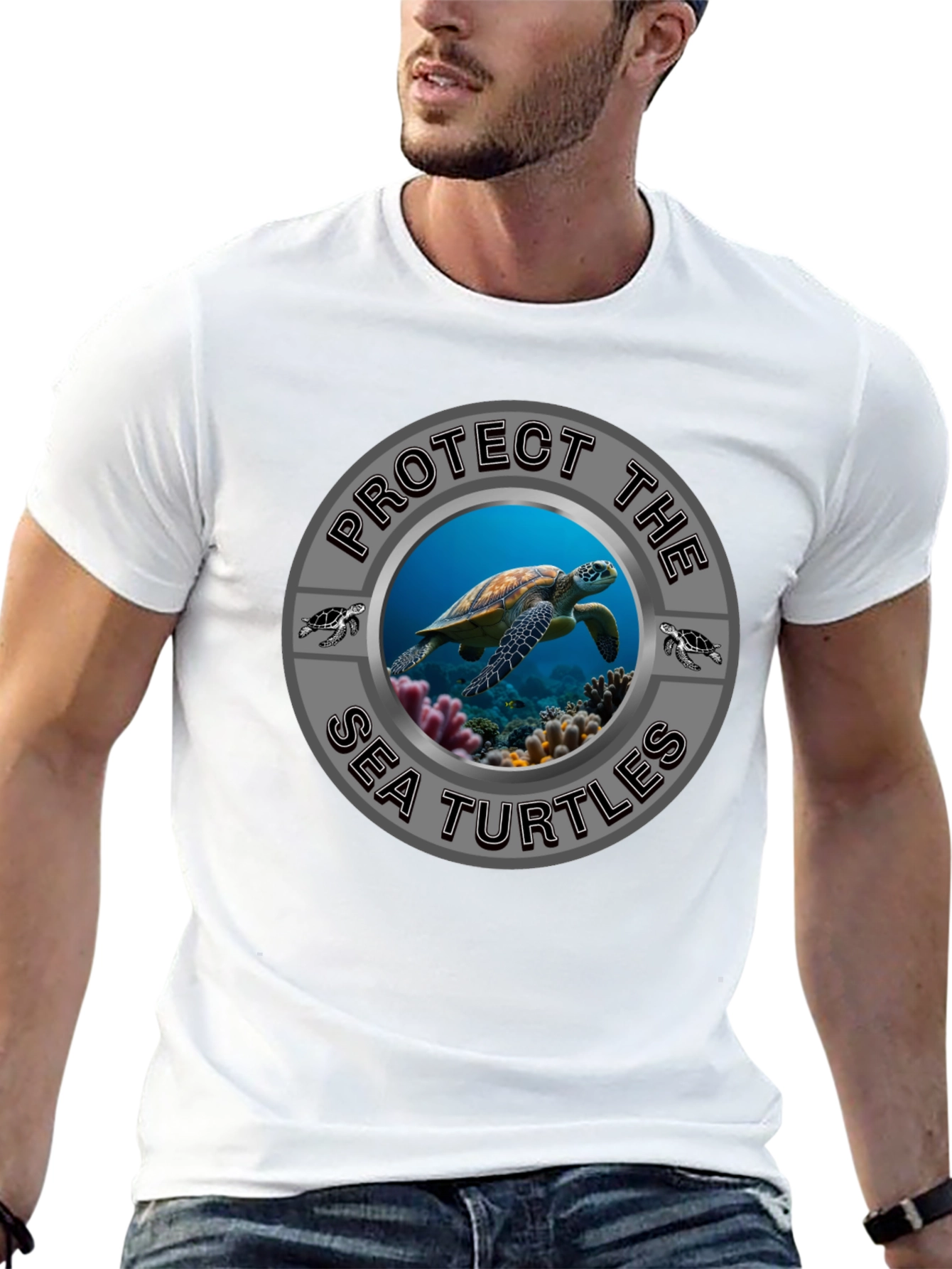 Protect Sea Turtles Graphic T-Shirt - Conservation Tee