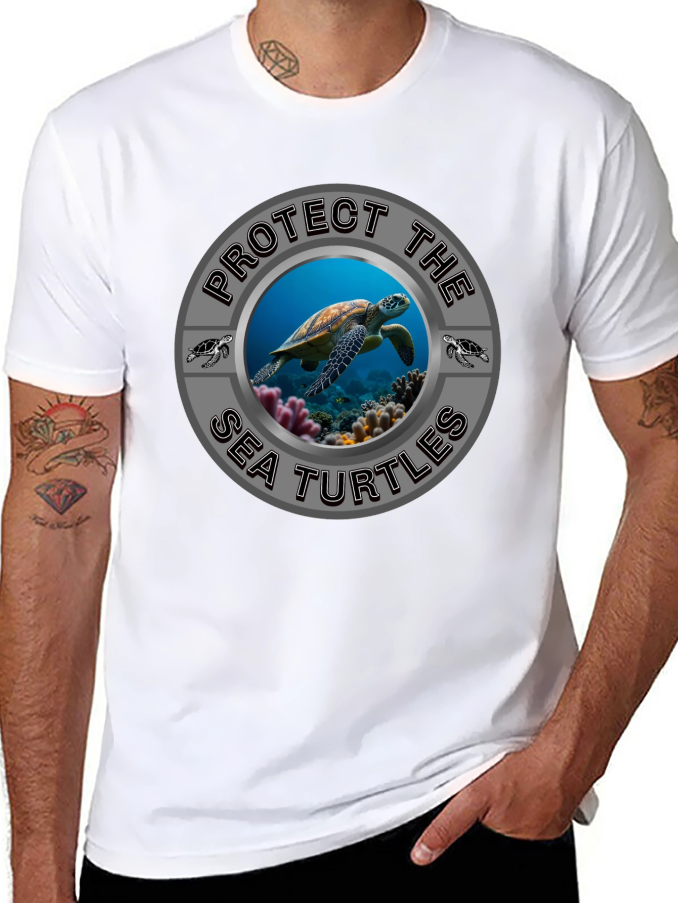 Protect Sea Turtles Graphic T-Shirt - Conservation Tee