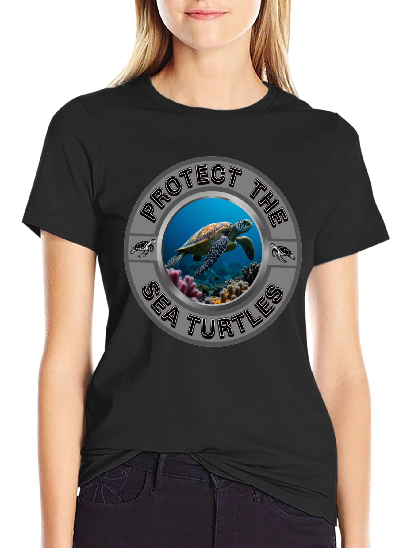 Protect Sea Turtles Graphic T-Shirt - Conservation Tee