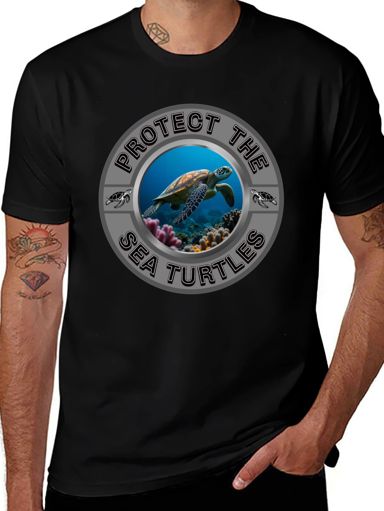 Protect Sea Turtles Graphic T-Shirt - Conservation Tee