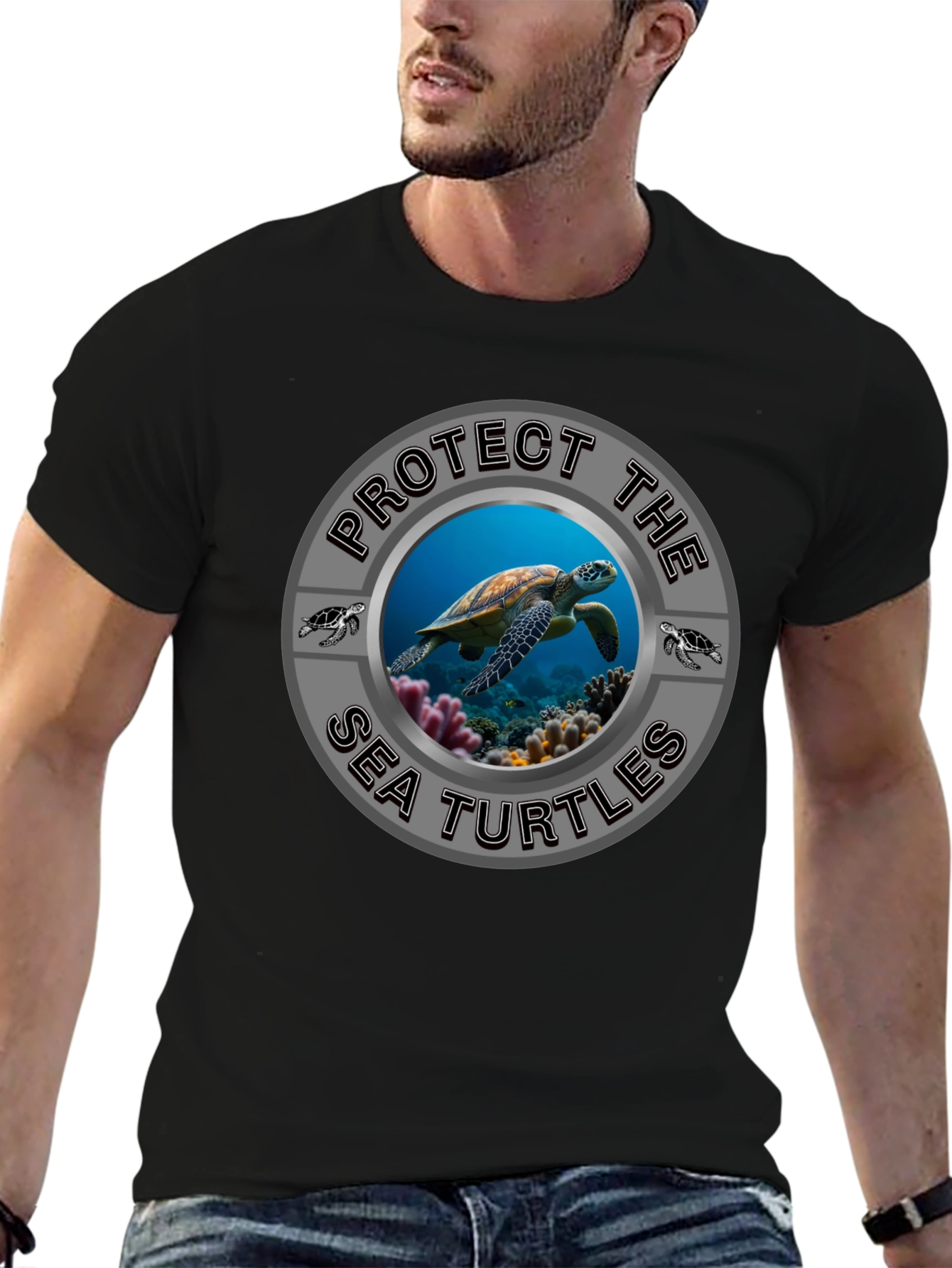 Protect Sea Turtles Graphic T-Shirt - Conservation Tee