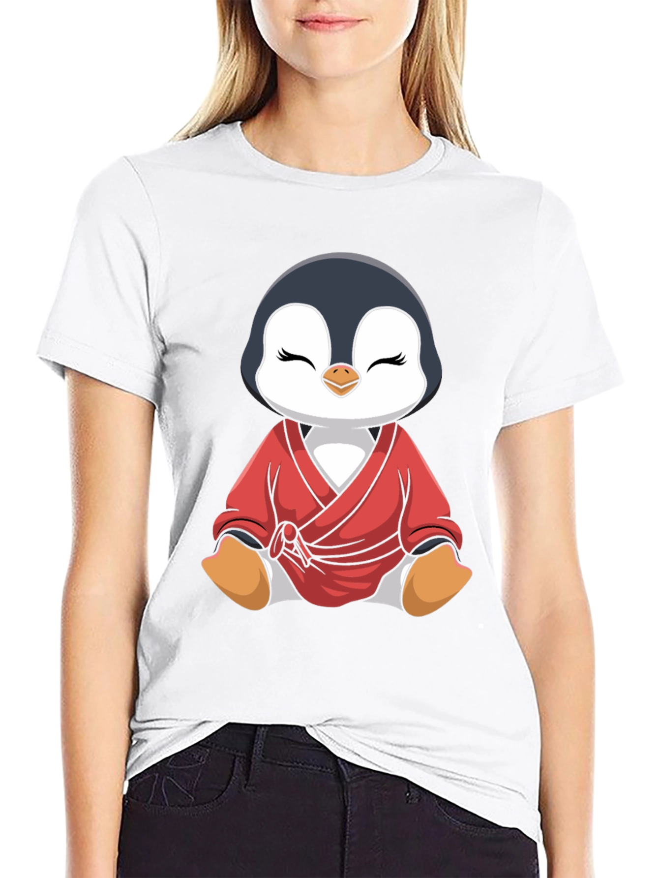 Penguin Karate Black T-Shirt