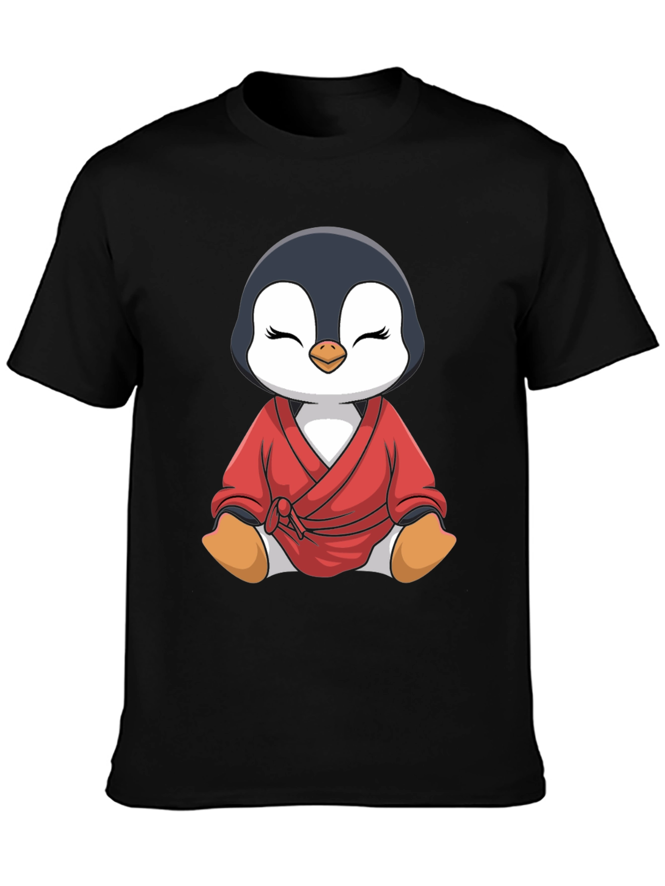 Penguin Karate Black T-Shirt