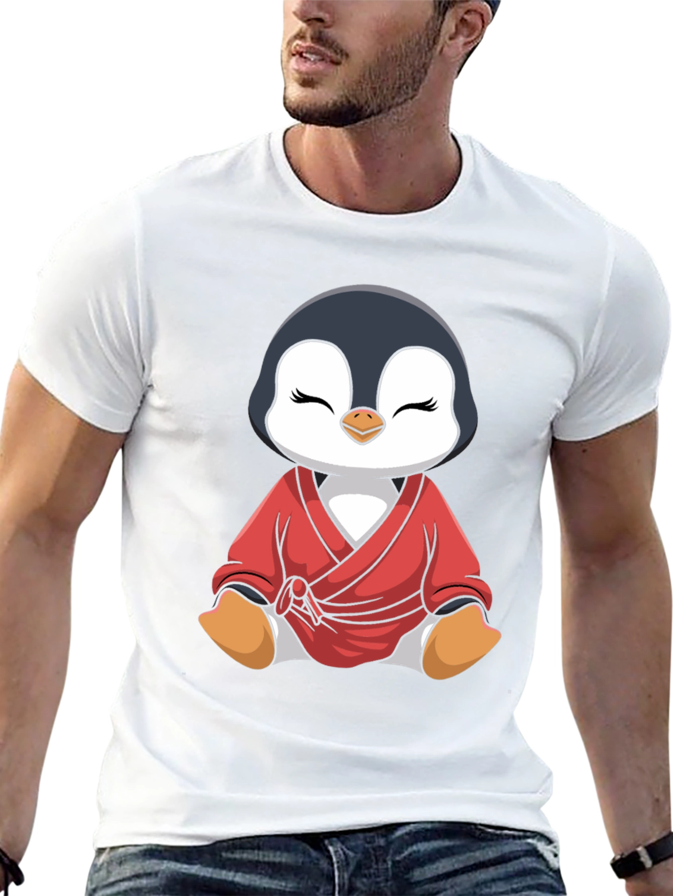 Penguin Karate Black T-Shirt