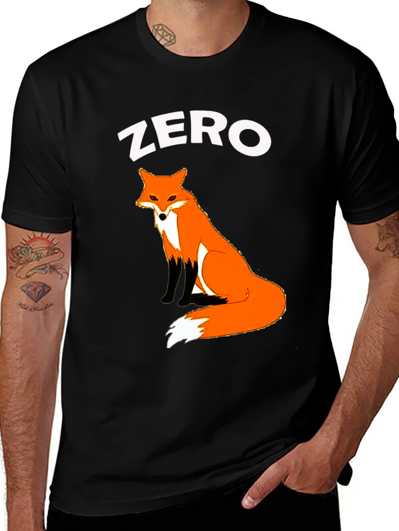 Zero Fox Given T-Shirt - Cute Animal Graphic Tee