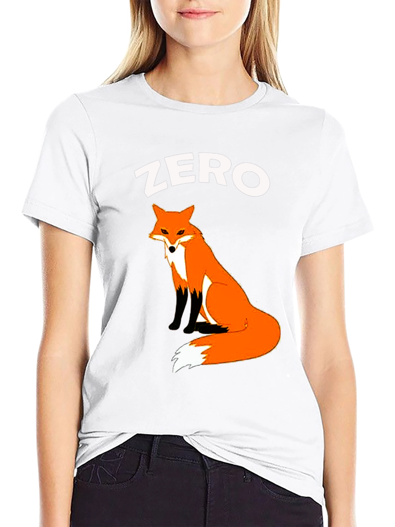 Zero Fox Given T-Shirt - Cute Animal Graphic Tee