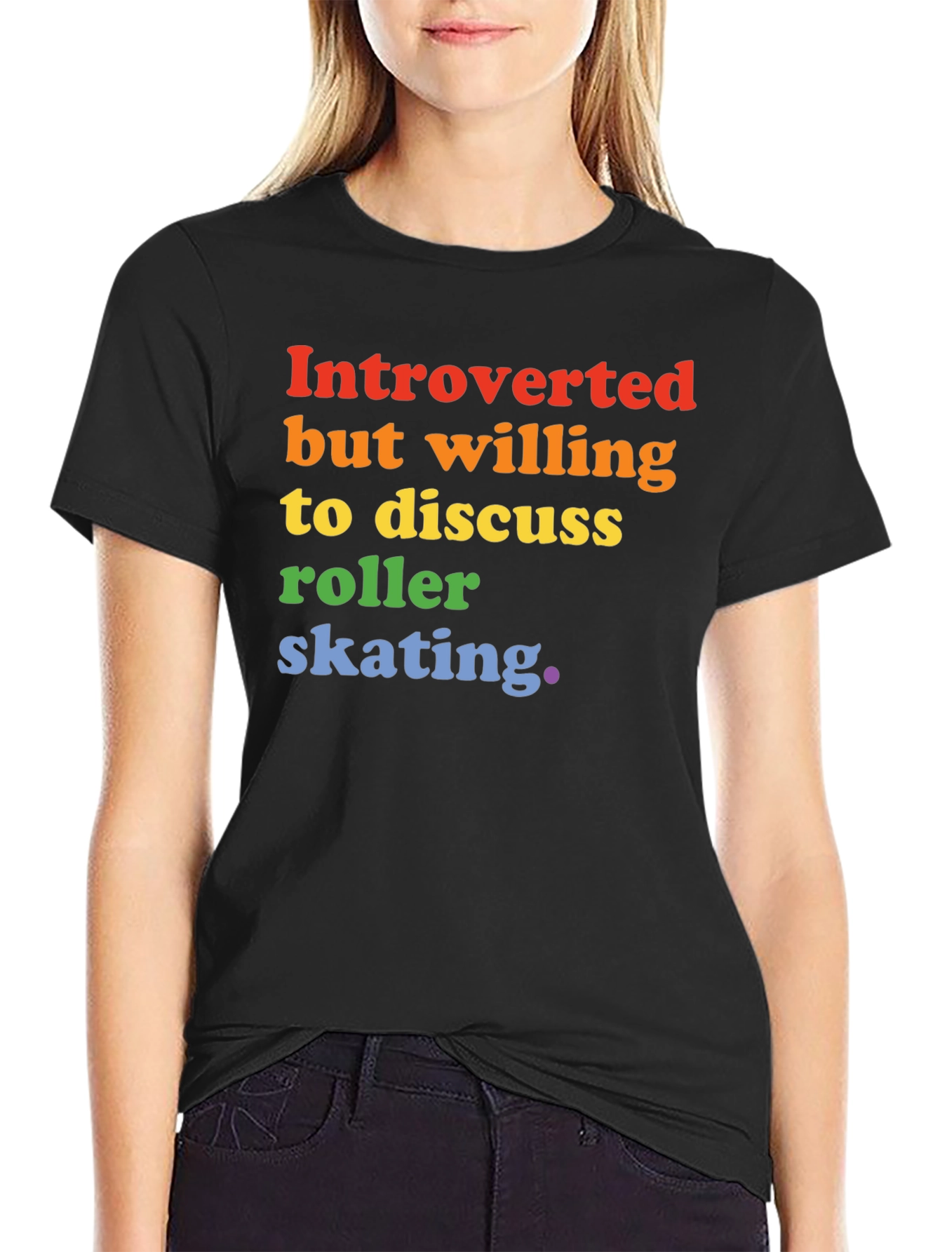 Introverted Roller Skating Graphic Tee