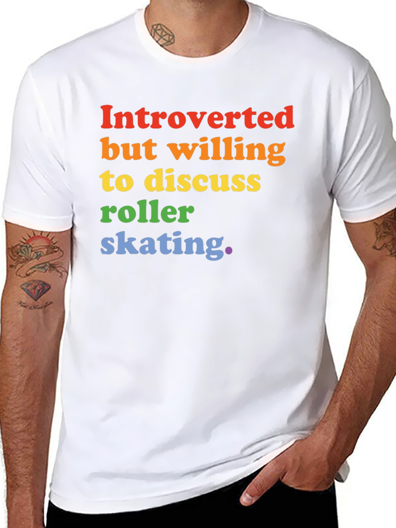 Introverted Roller Skating Graphic Tee