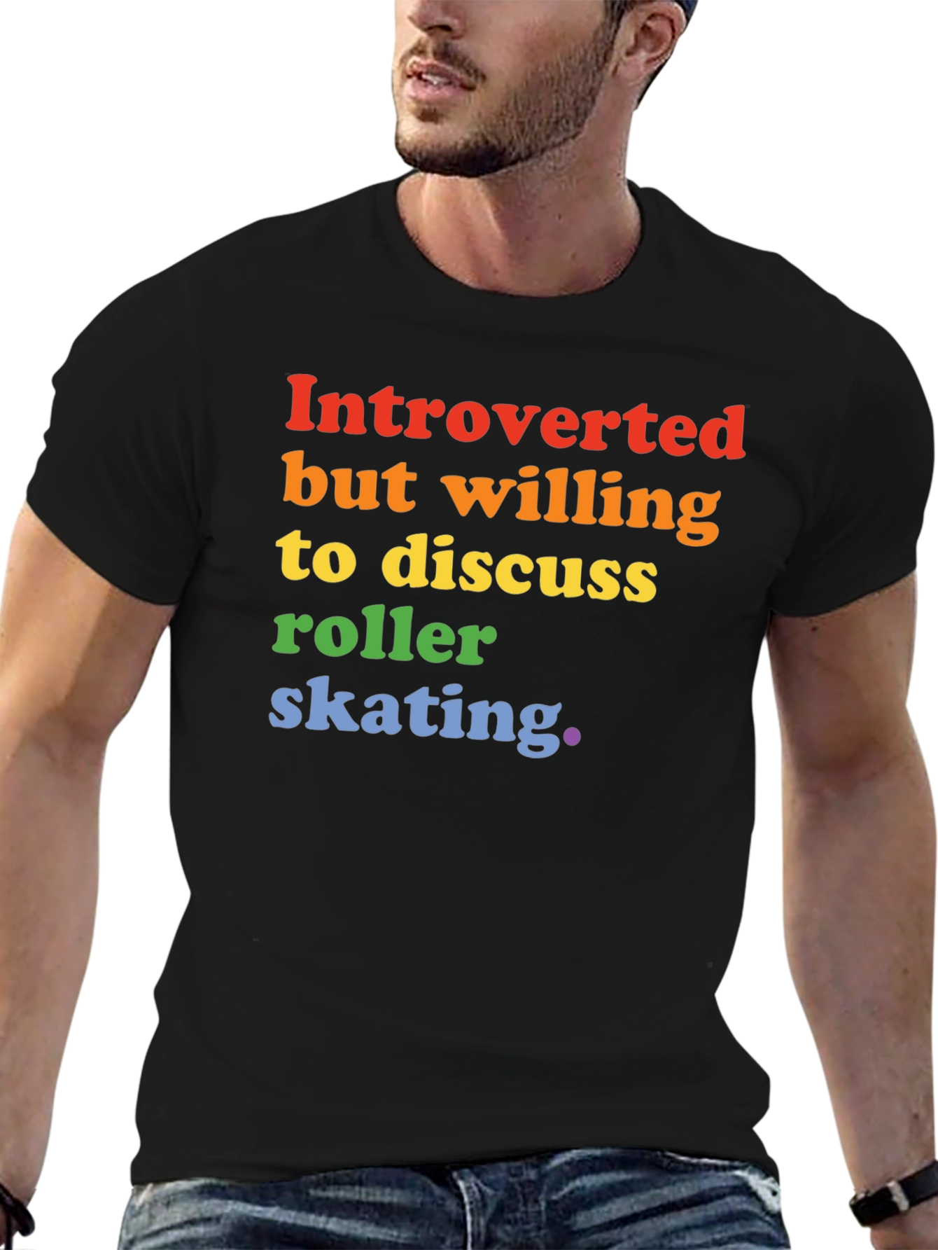 Introverted Roller Skating Graphic Tee