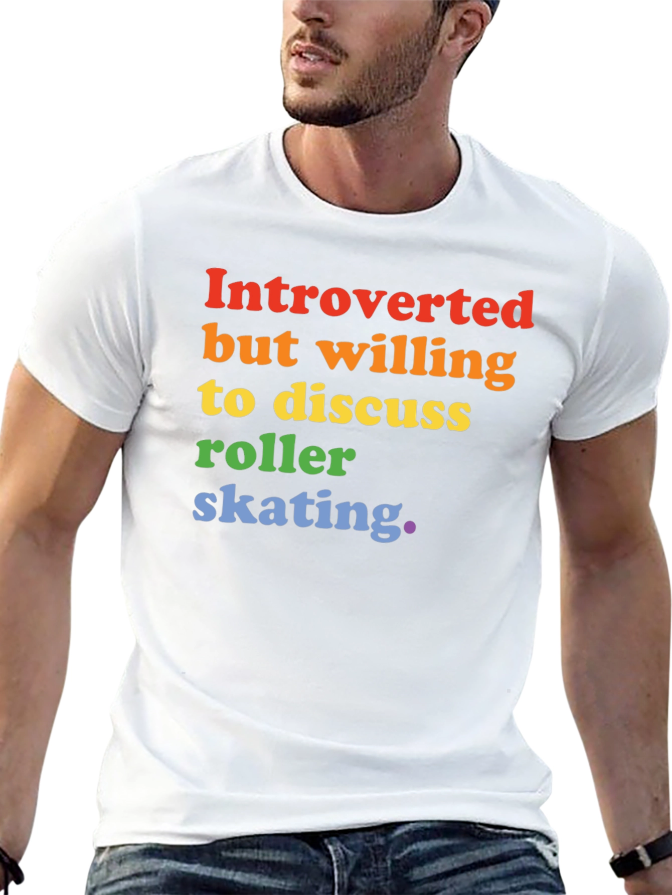 Introverted Roller Skating Graphic Tee