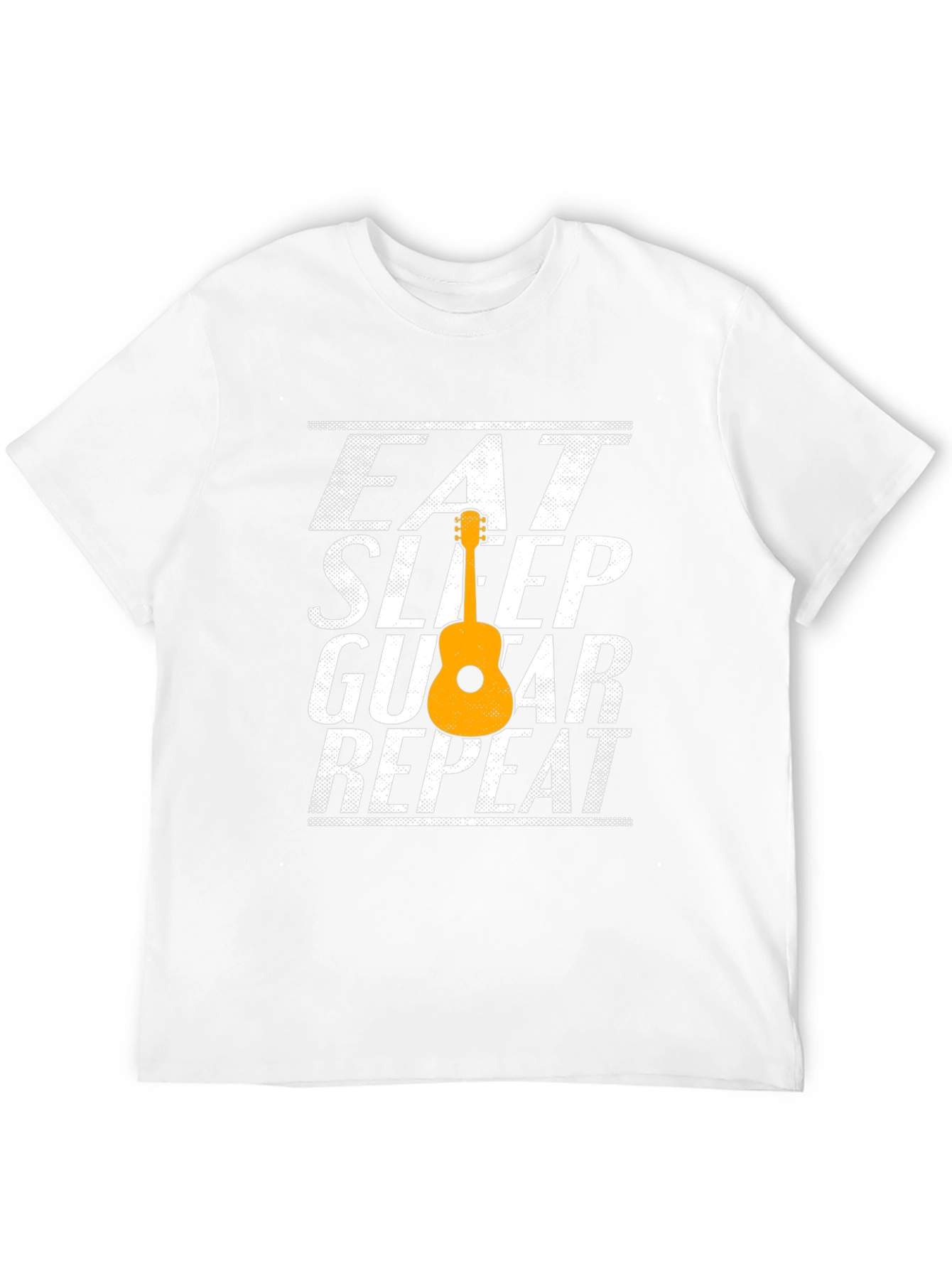 Eat Sleep Guitar Repeat T-Shirt Musician Tee