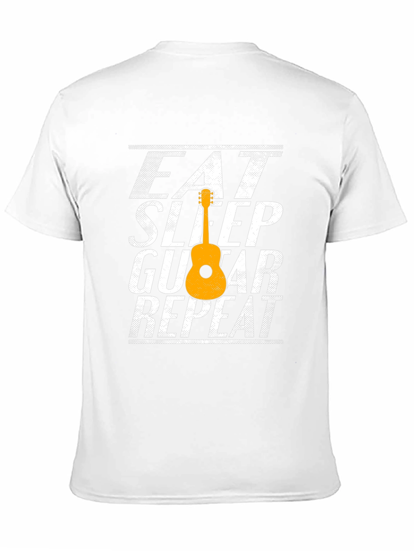 Eat Sleep Guitar Repeat T-Shirt Musician Tee