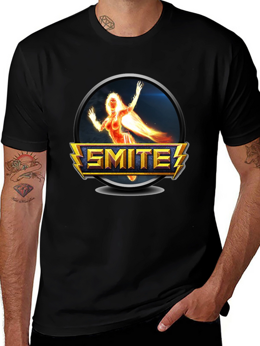 Smite Game Character Black T-Shirt