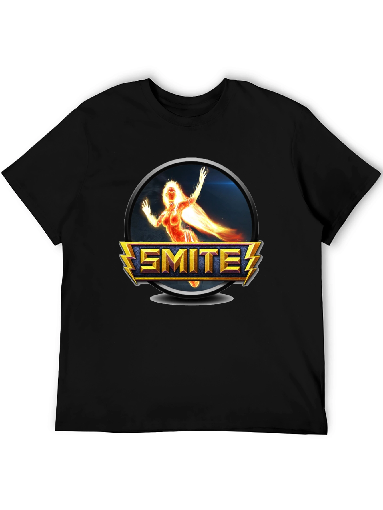 Smite Game Character Black T-Shirt