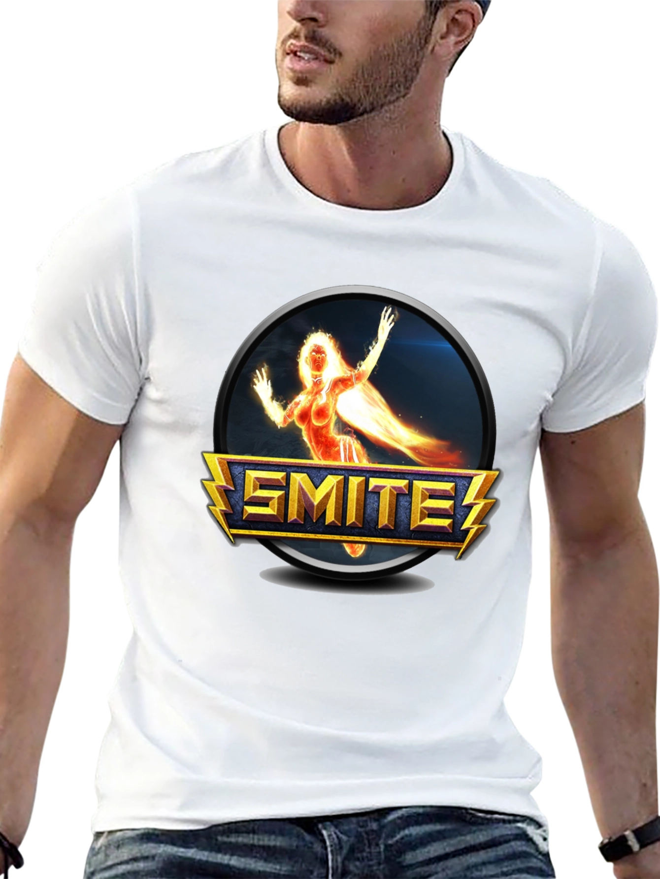 Smite Game Character Black T-Shirt
