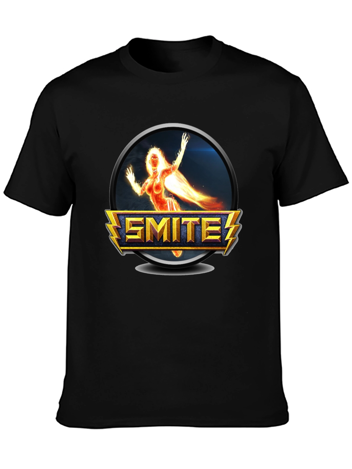 Smite Game Character Black T-Shirt