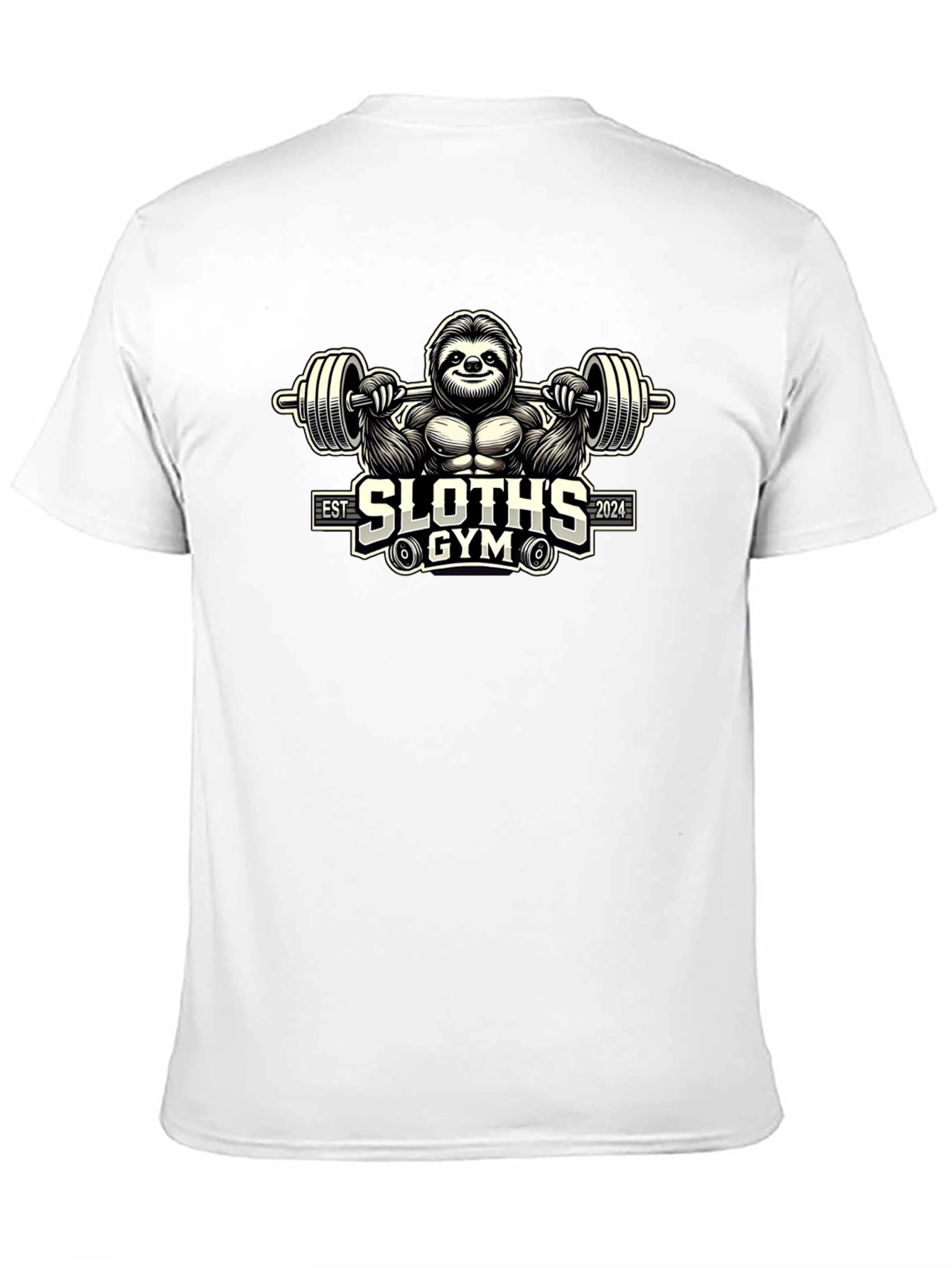 Sloths Gym Black T-Shirt