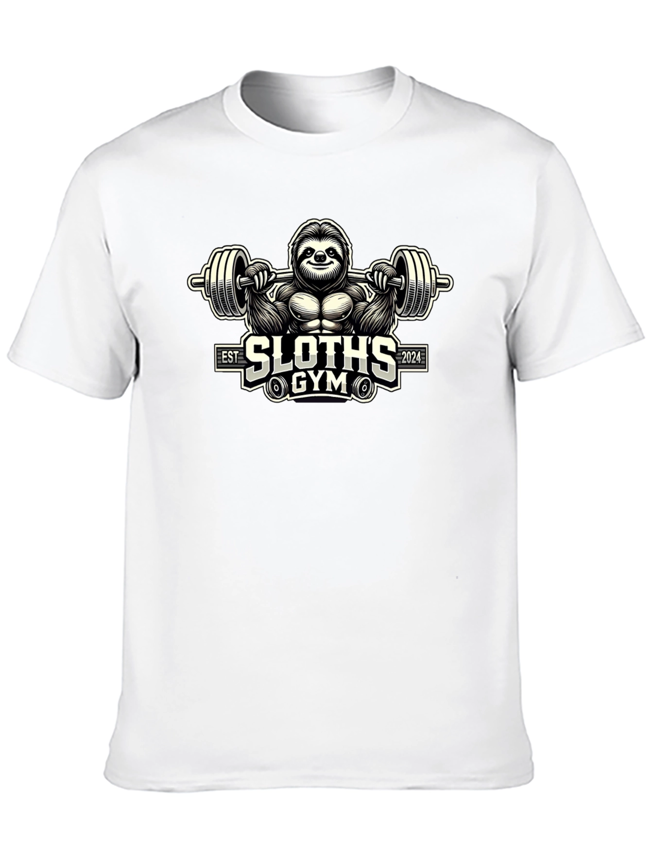 Sloths Gym Black T-Shirt