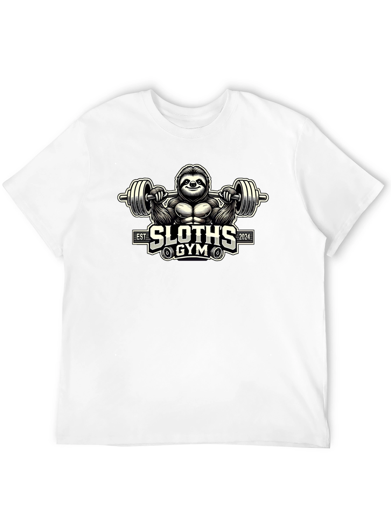 Sloths Gym Black T-Shirt