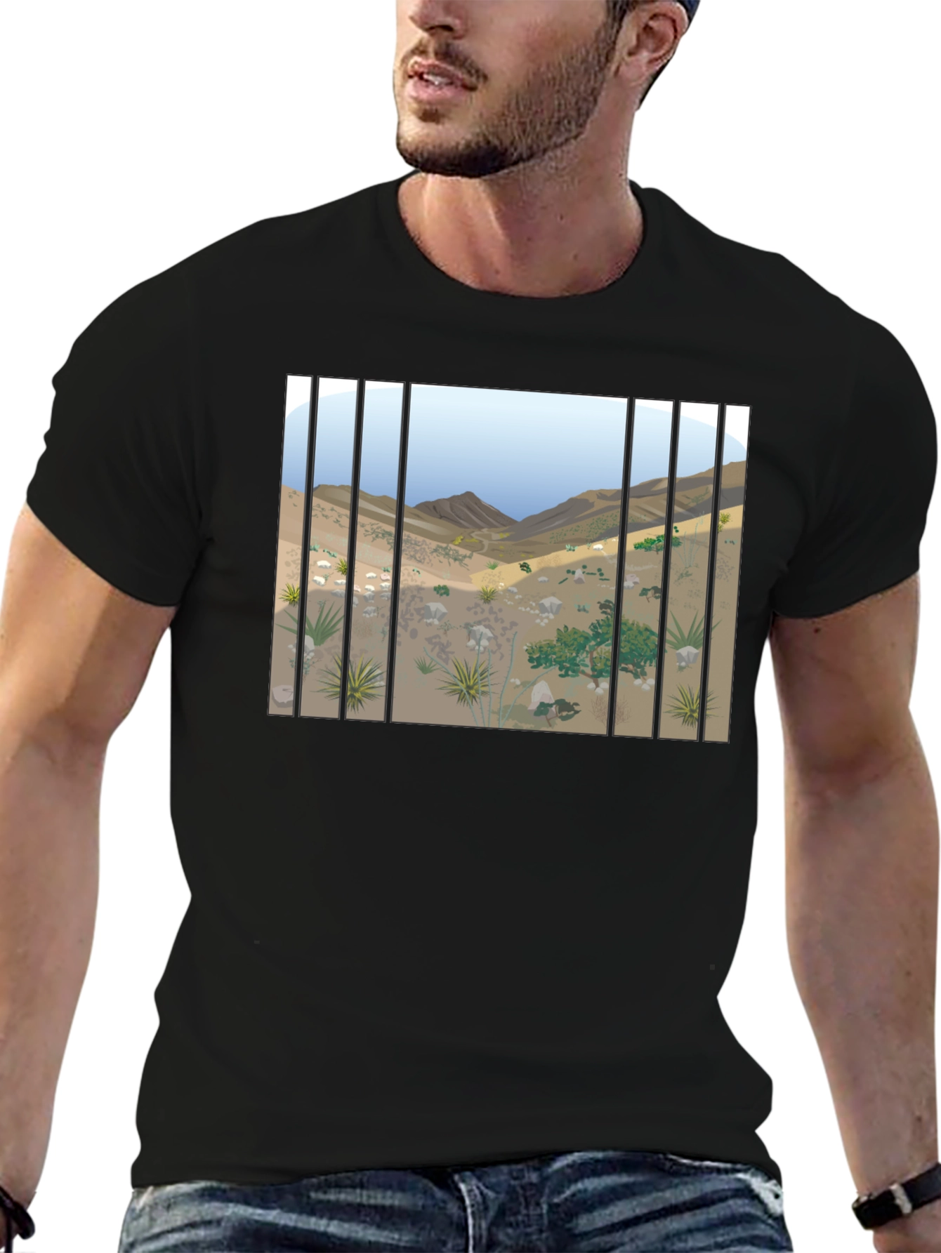 Desert Behind Bars Graphic Tee