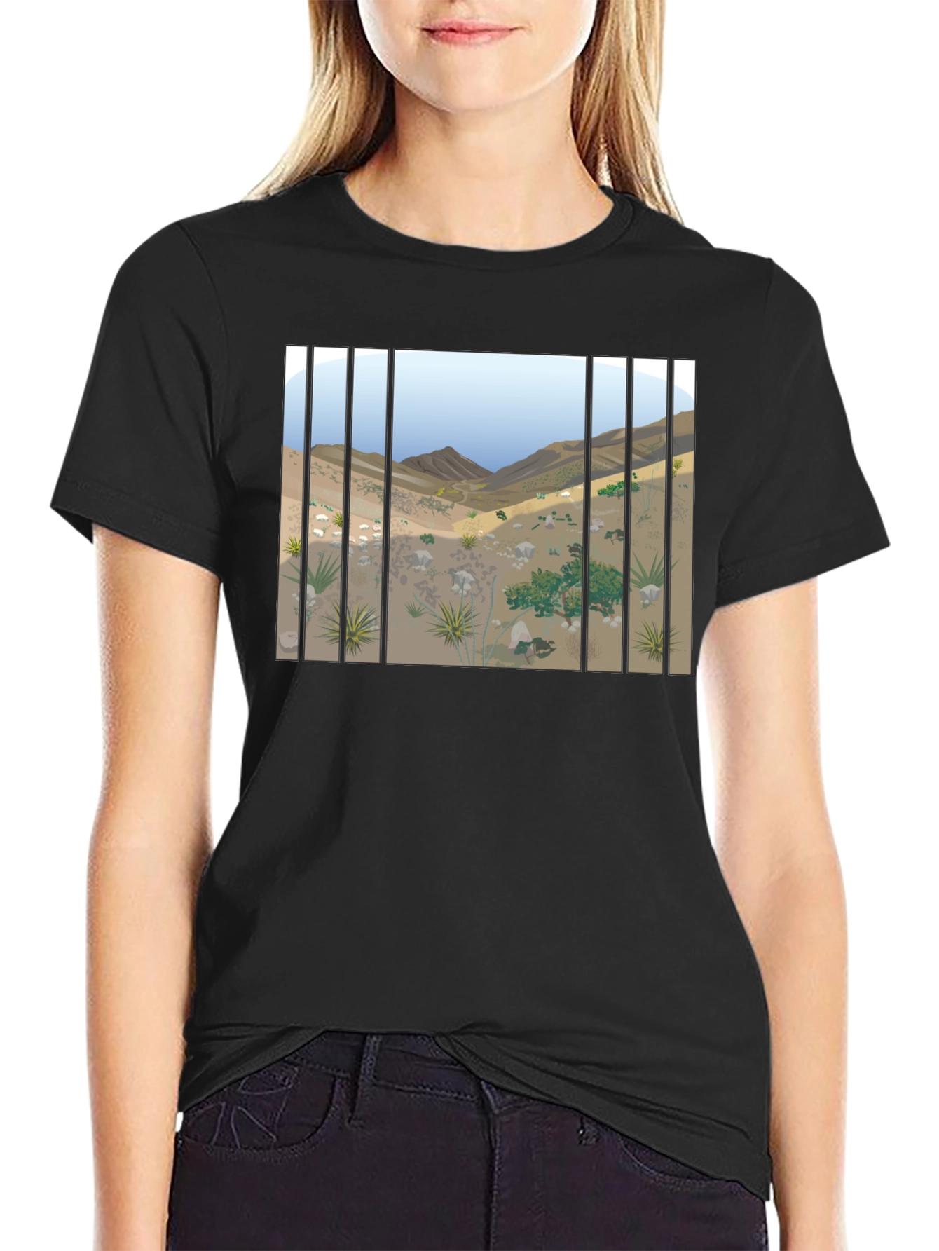 Desert Behind Bars Graphic Tee