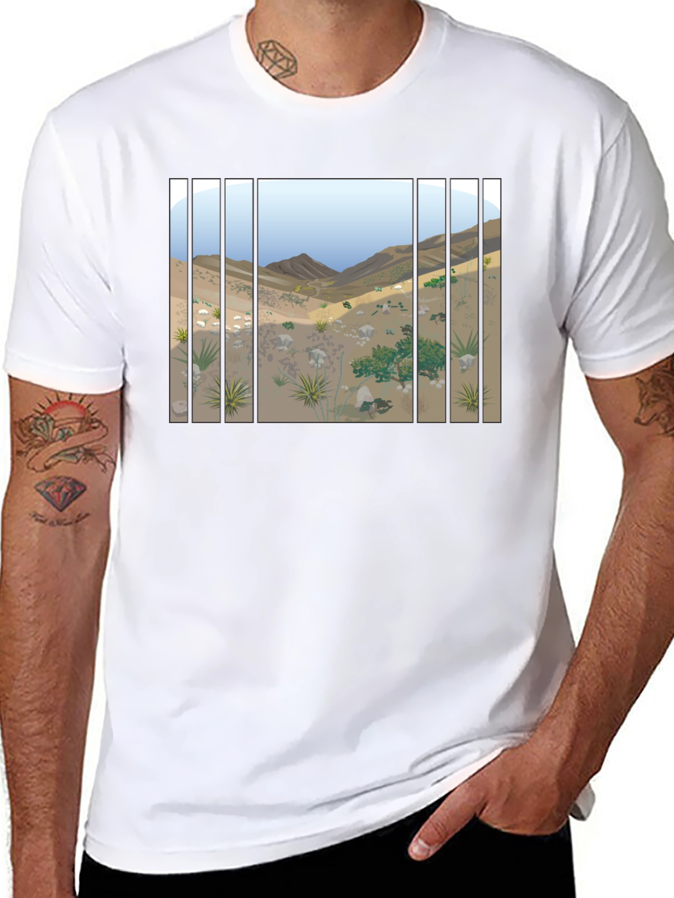 Desert Behind Bars Graphic Tee