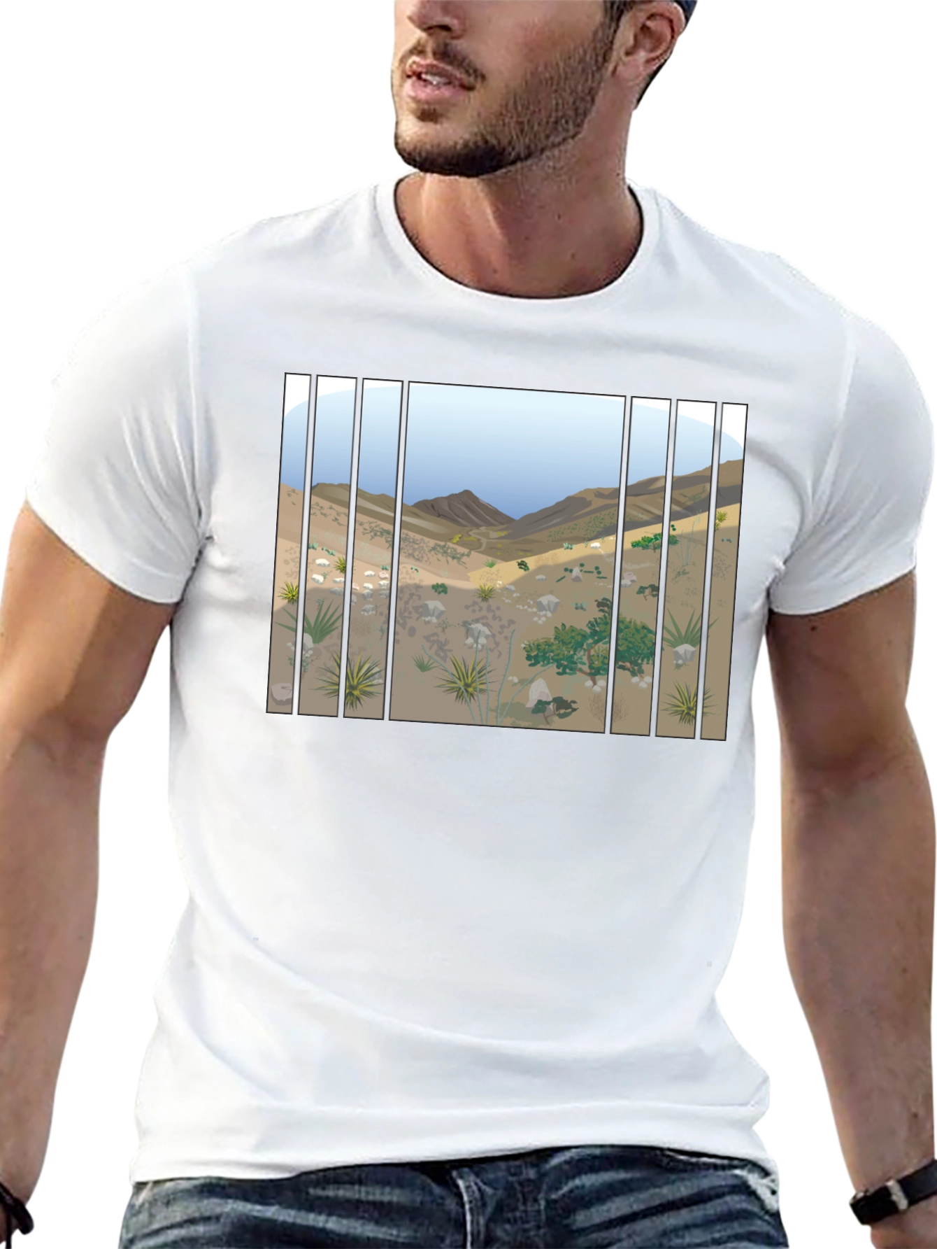 Desert Behind Bars Graphic Tee