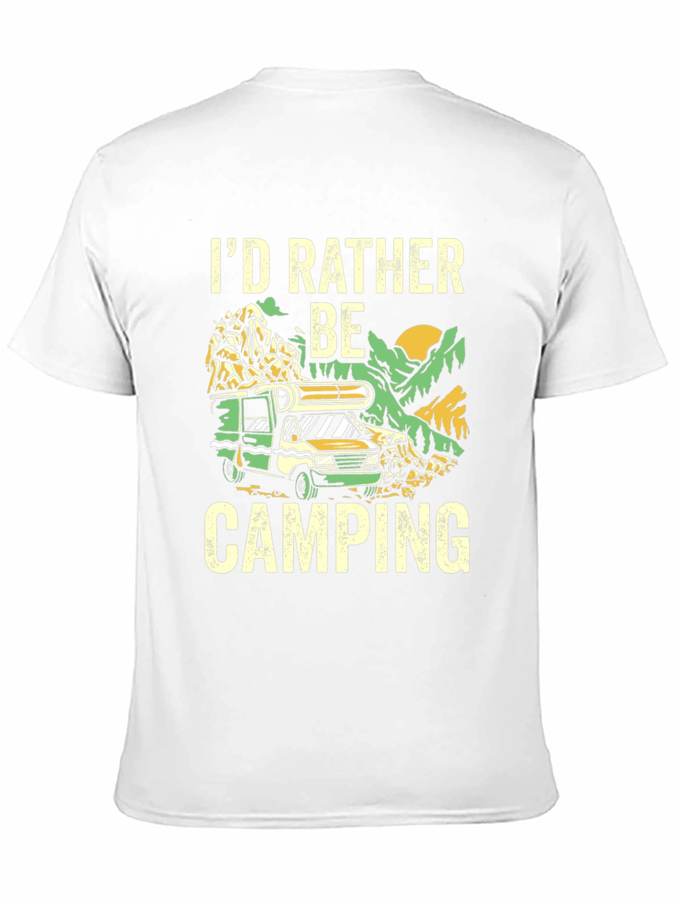Camping T-Shirt - Id Rather Be Camping Graphic Tee