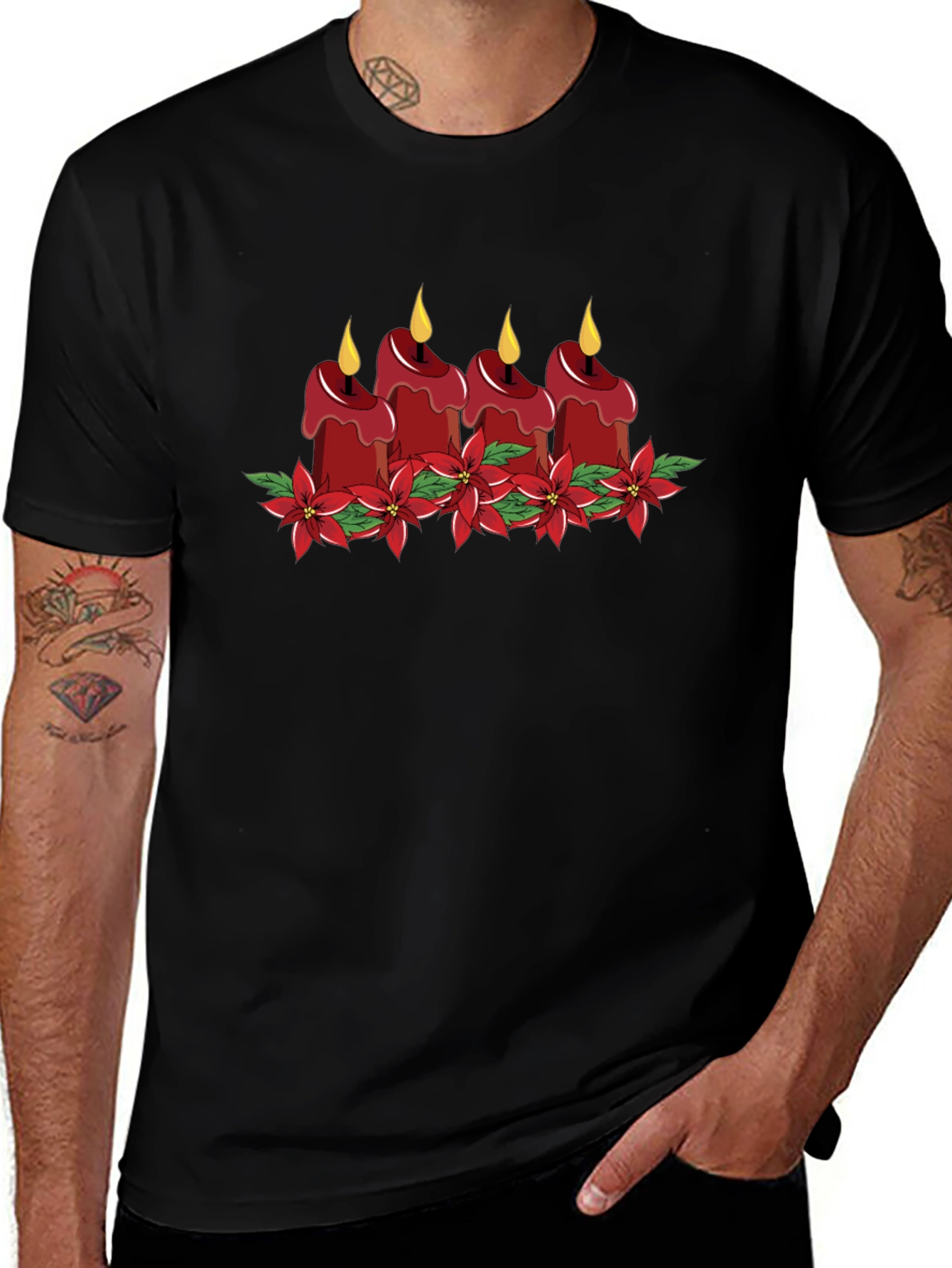 Festive Candles T-Shirt