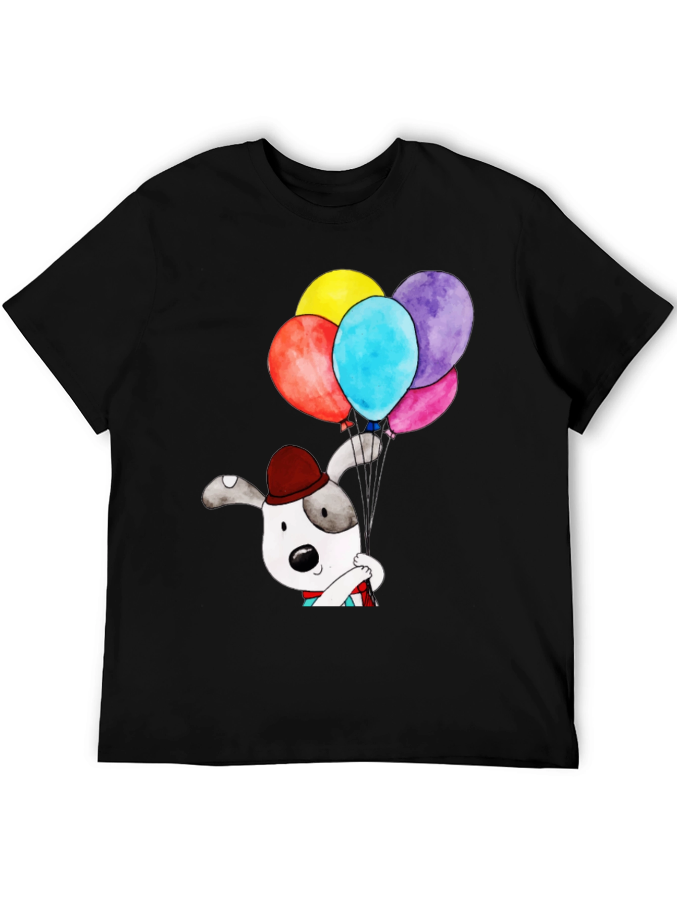 Dog with Balloons Graphic Tee