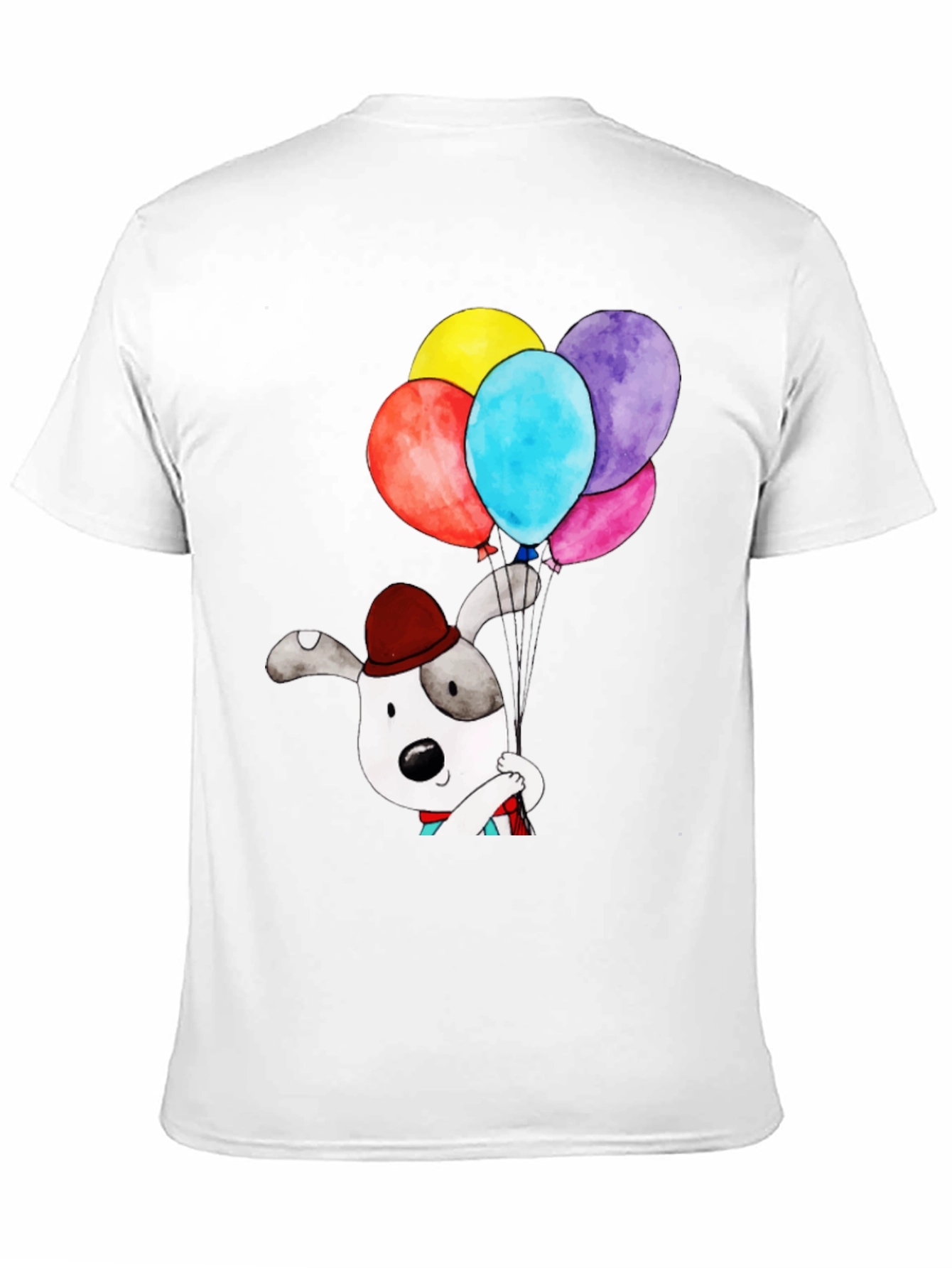 Dog with Balloons Graphic Tee