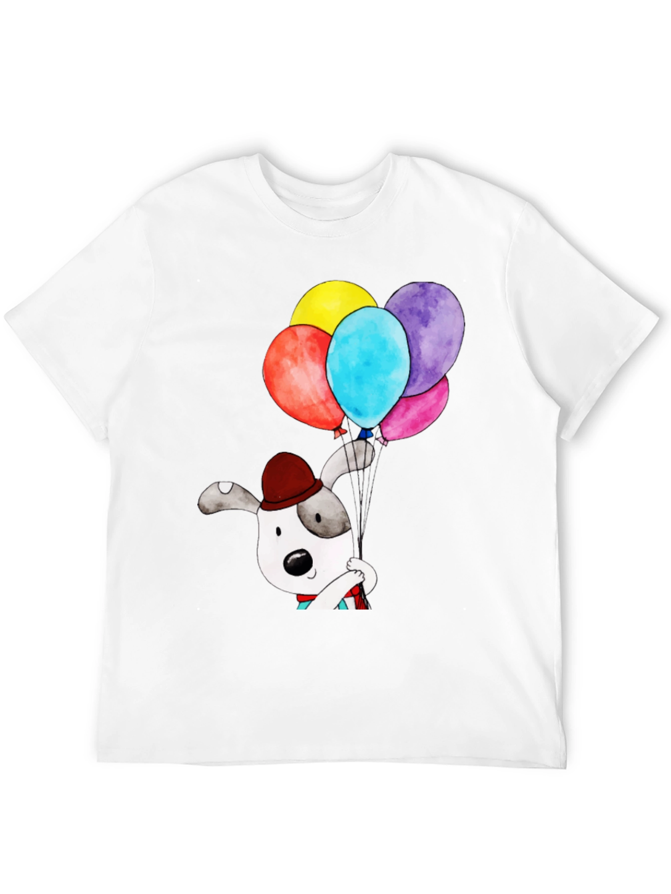 Dog with Balloons Graphic Tee