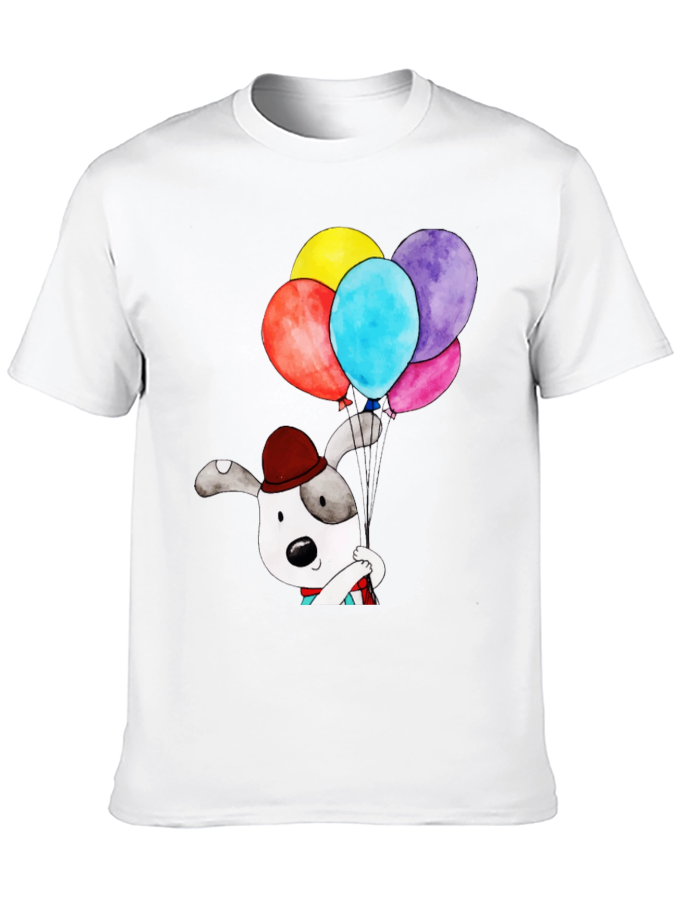 Dog with Balloons Graphic Tee