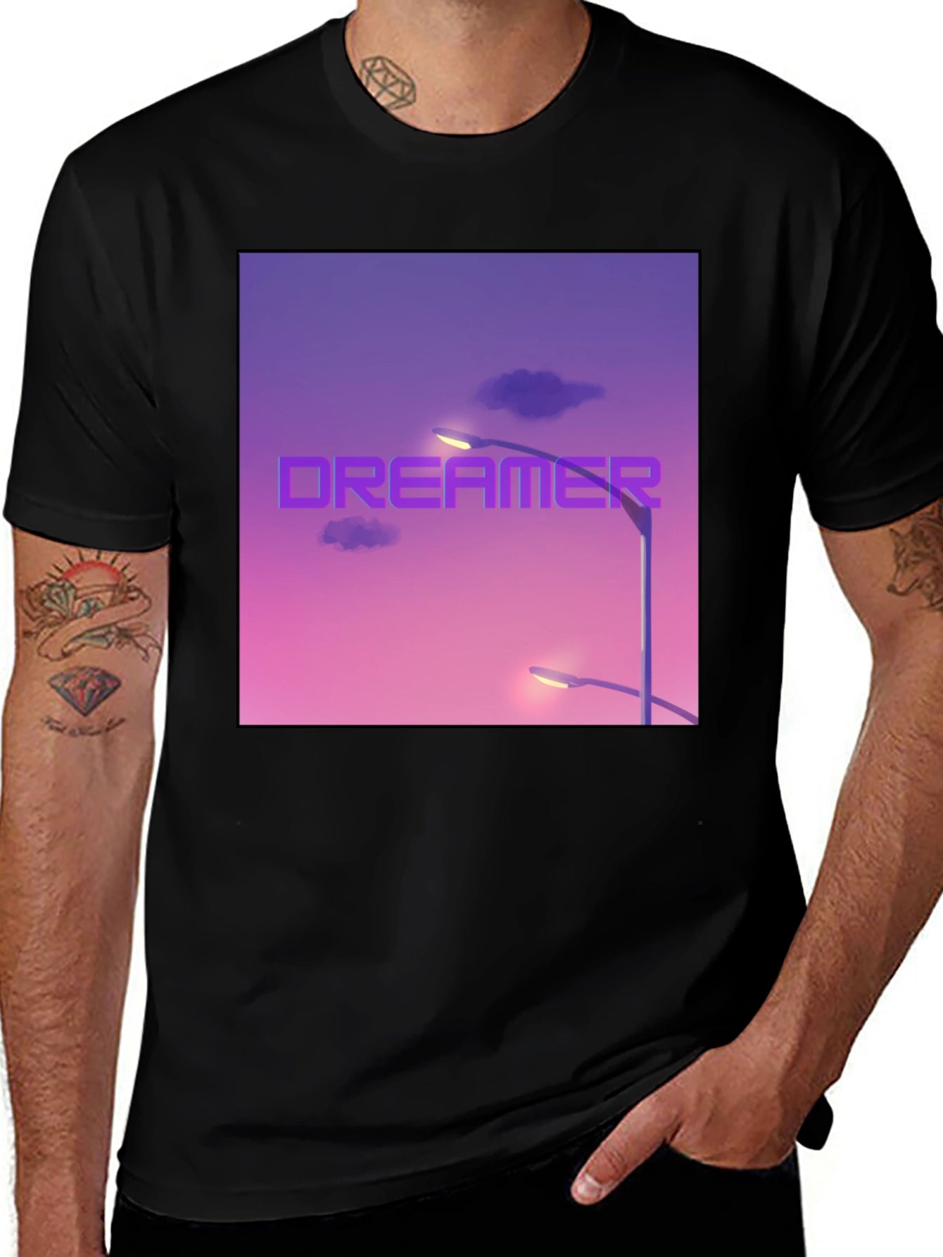 Dreamer Graphic T-Shirt - Black Cotton Tee