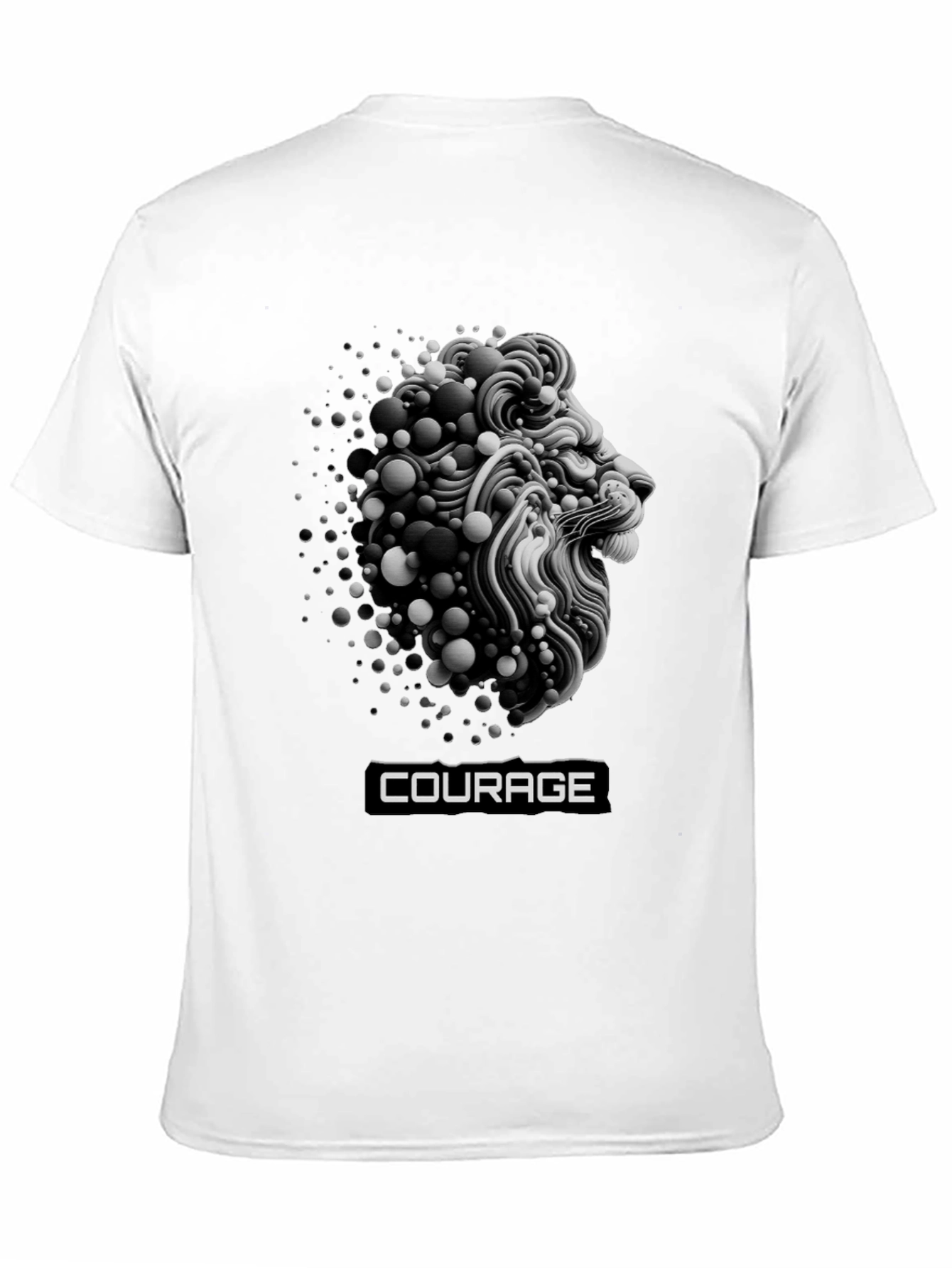 Courage Lion Graphic T-Shirt - Bold Streetwear