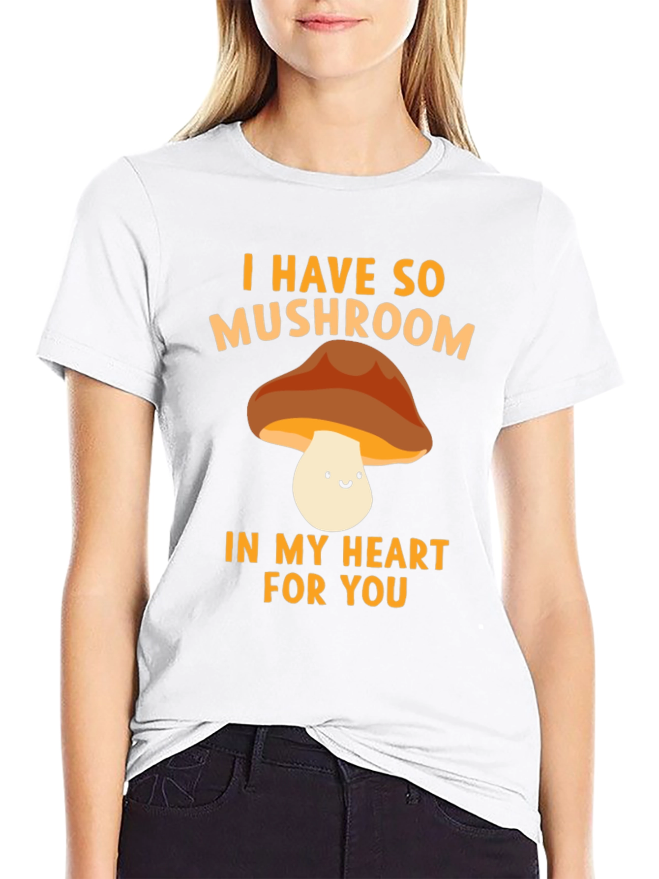 Mushroom Heart Graphic T-Shirt