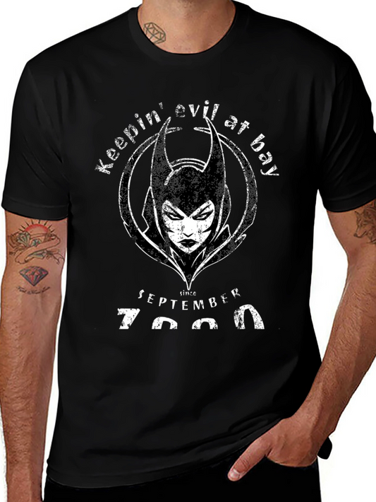 Keepin Evil at Bay Black T-Shirt
