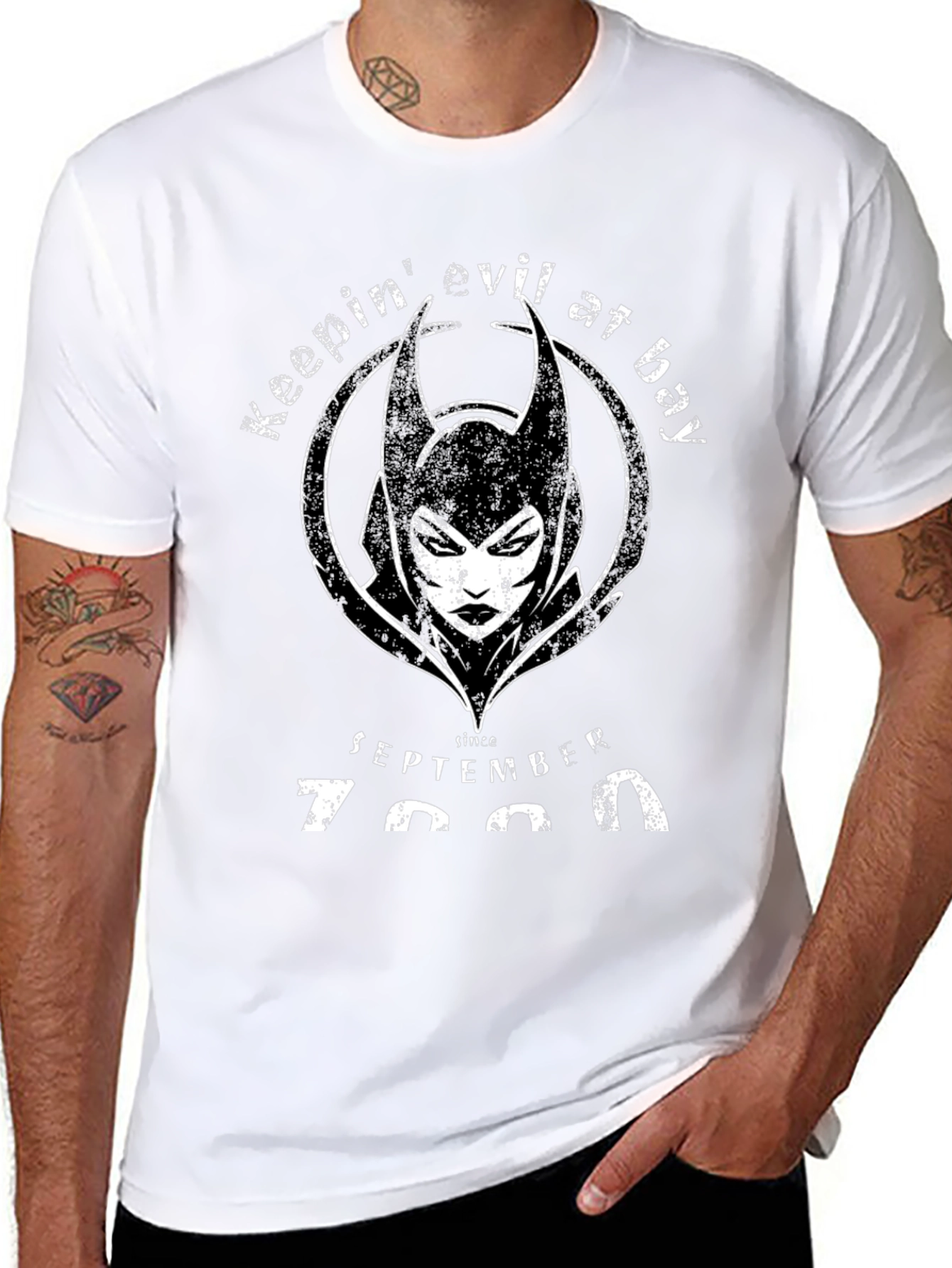 Keepin Evil at Bay Black T-Shirt