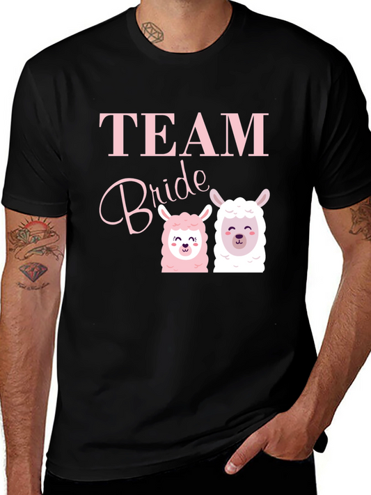 Team Bride Llama T-Shirt Bridal Party Tee