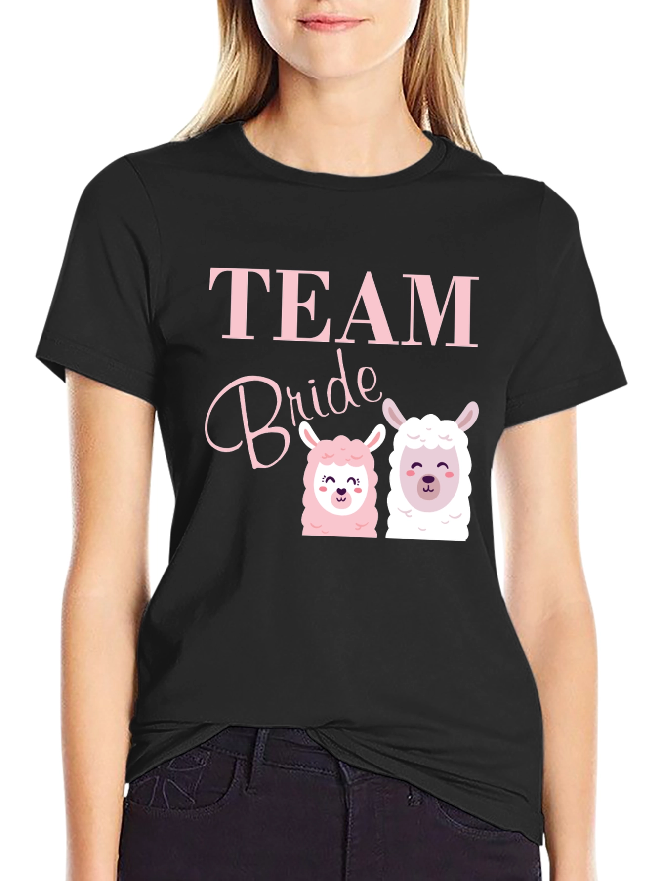 Team Bride Llama T-Shirt Bridal Party Tee