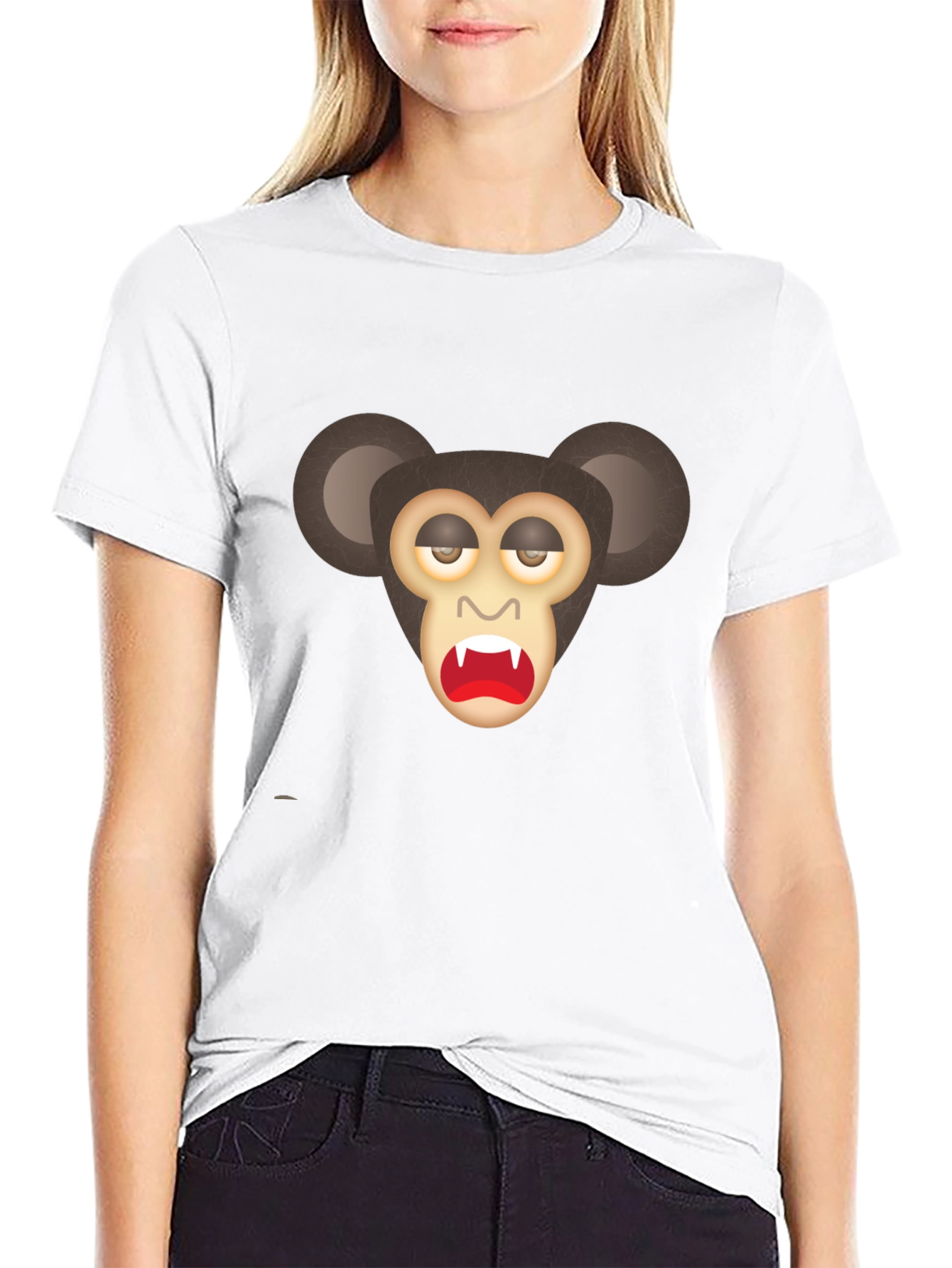 Monkey Graphic Black T-Shirt