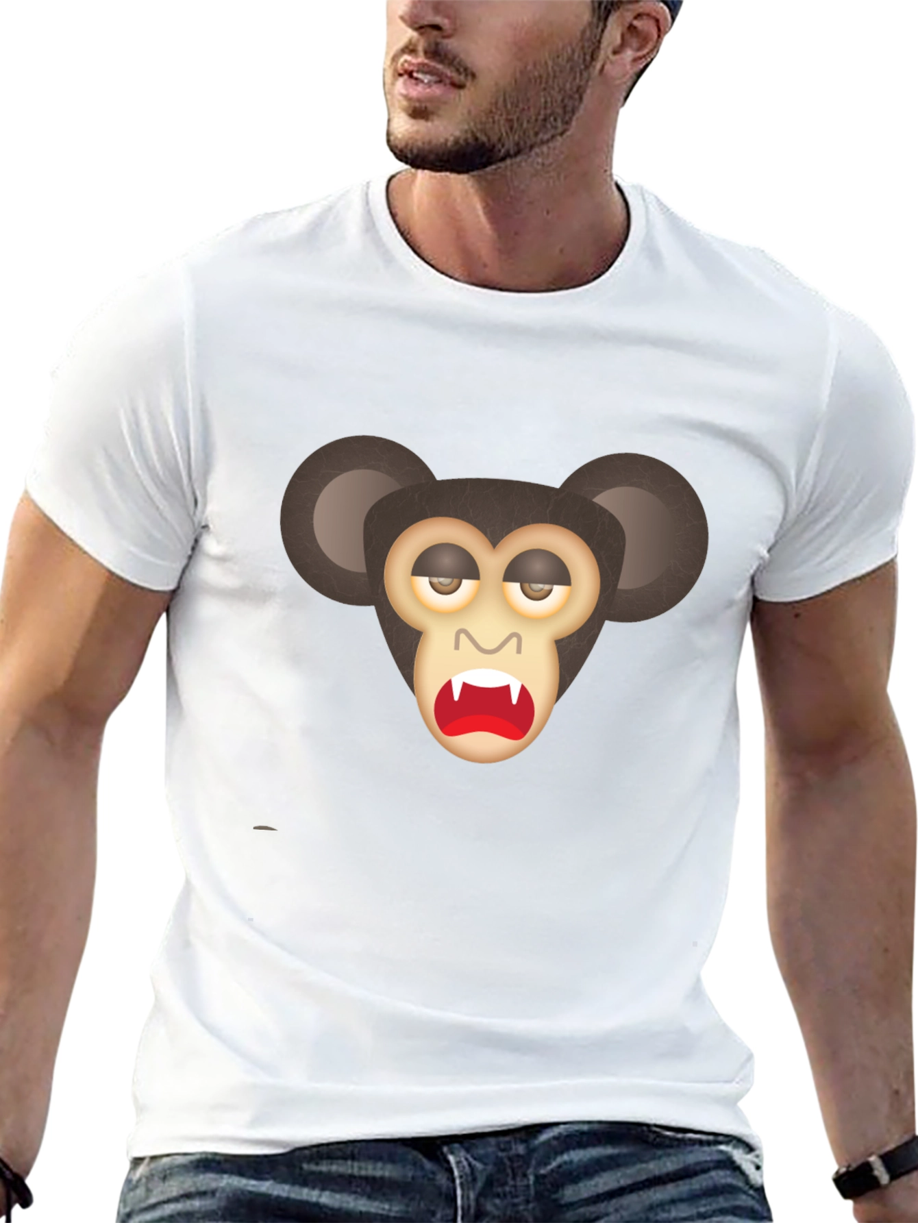 Monkey Graphic Black T-Shirt
