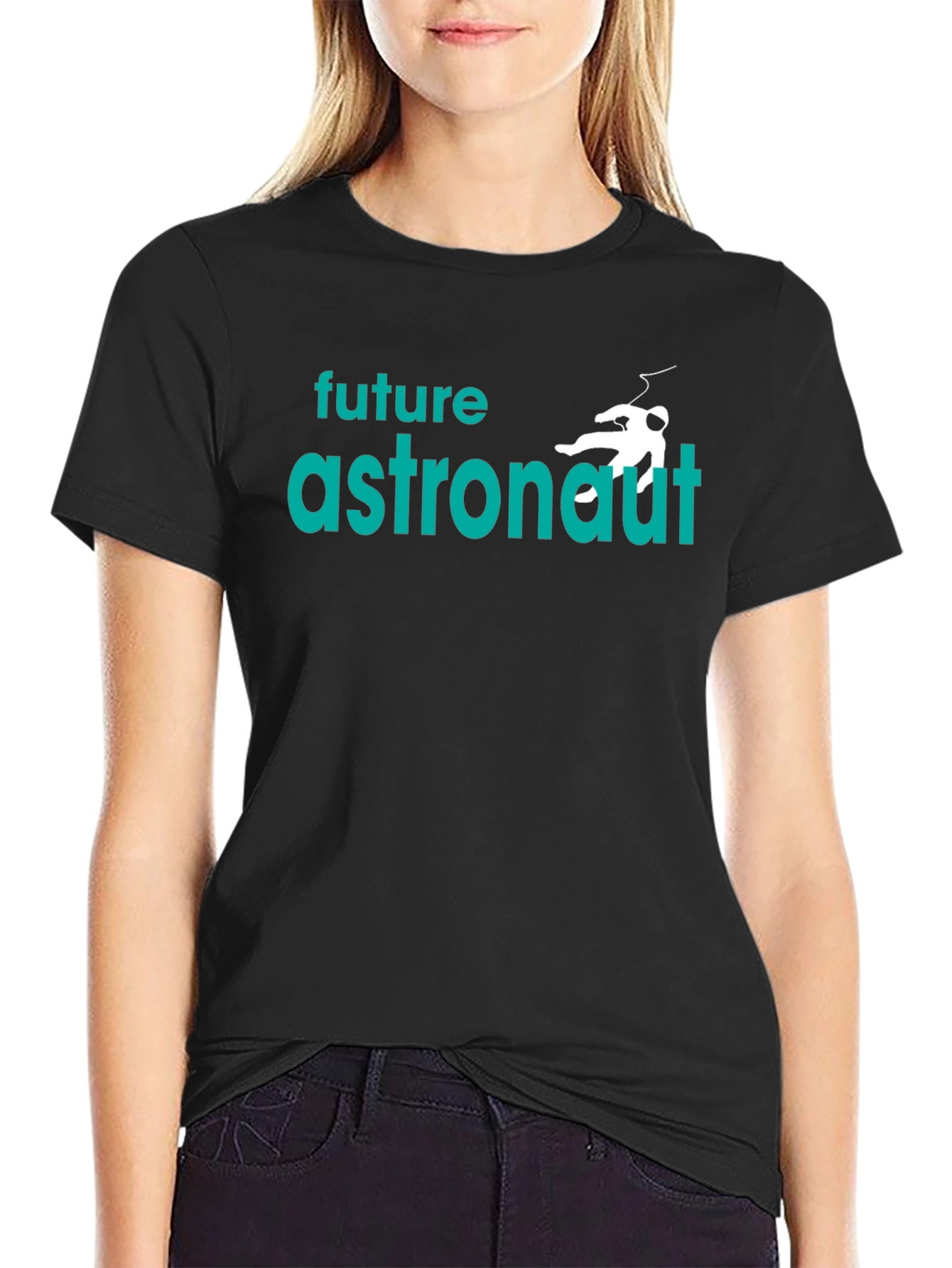 Future Astronaut Graphic Tee - Black