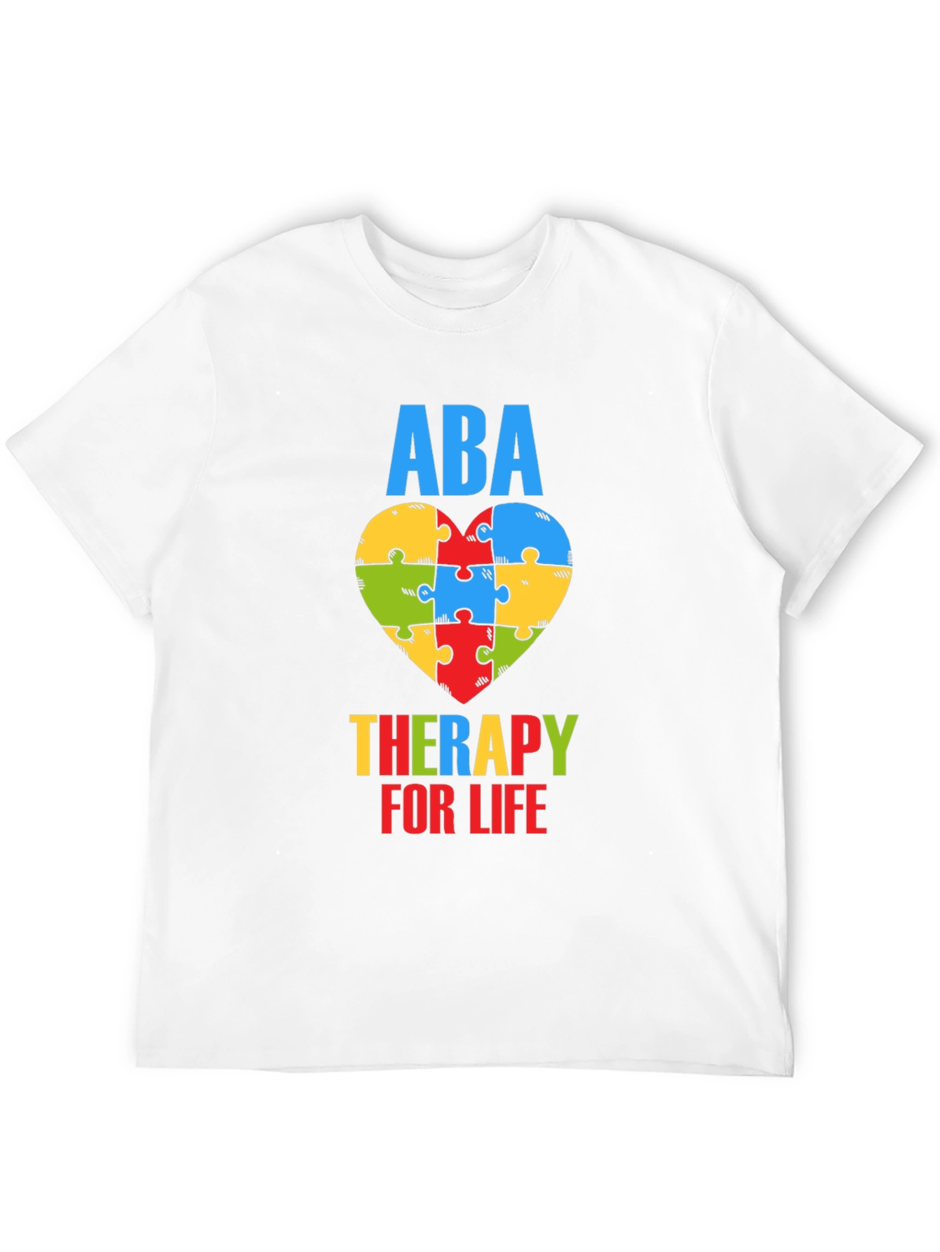 ABA Therapy for Life Puzzle Heart T-Shirt