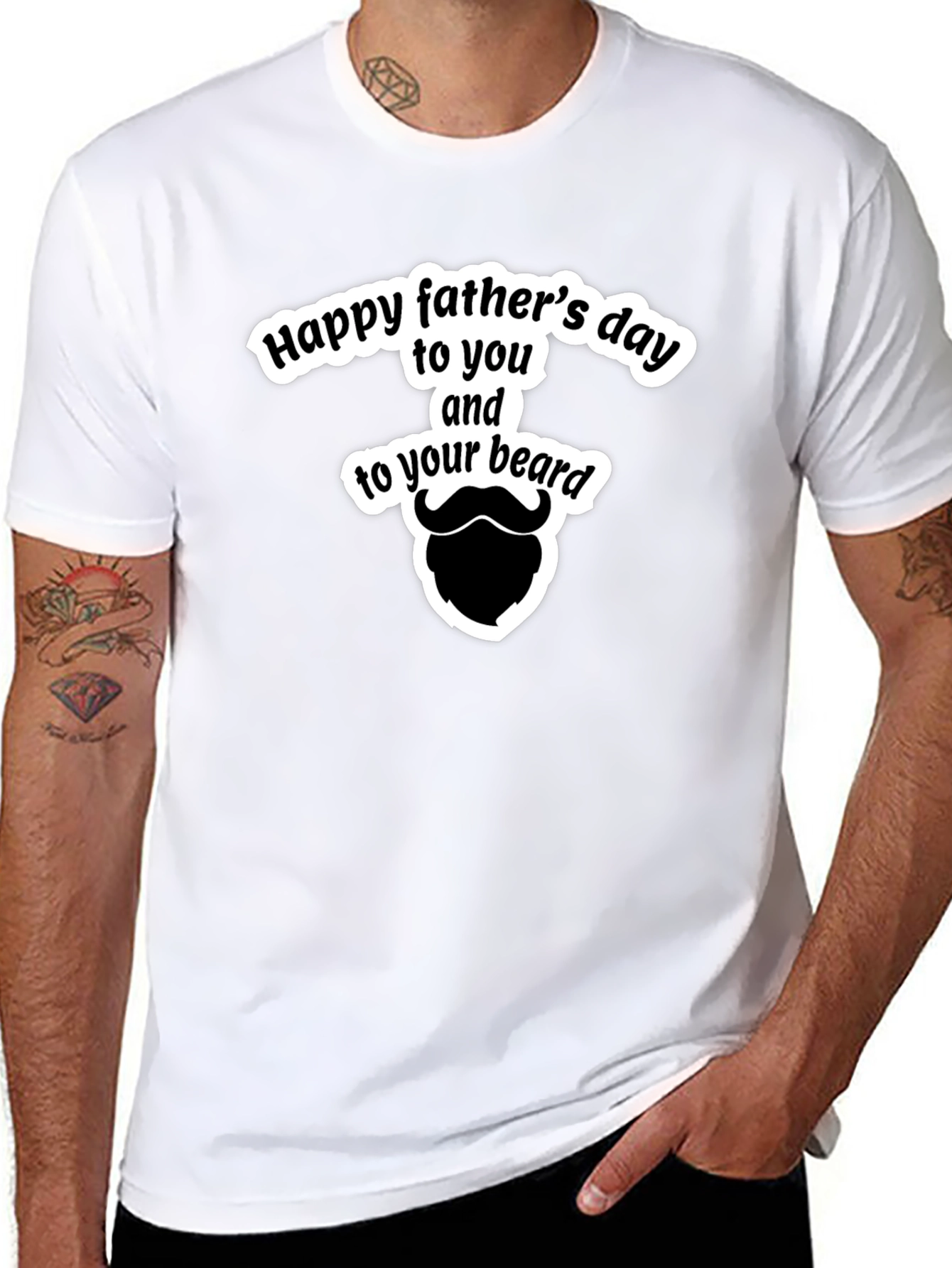 Funny Fathers Day Beard T-Shirt
