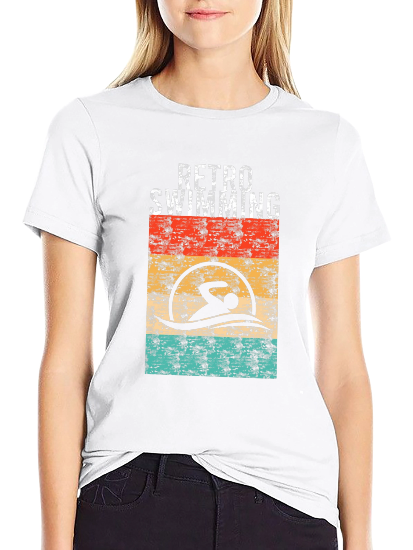 Retro Swimming T-Shirt